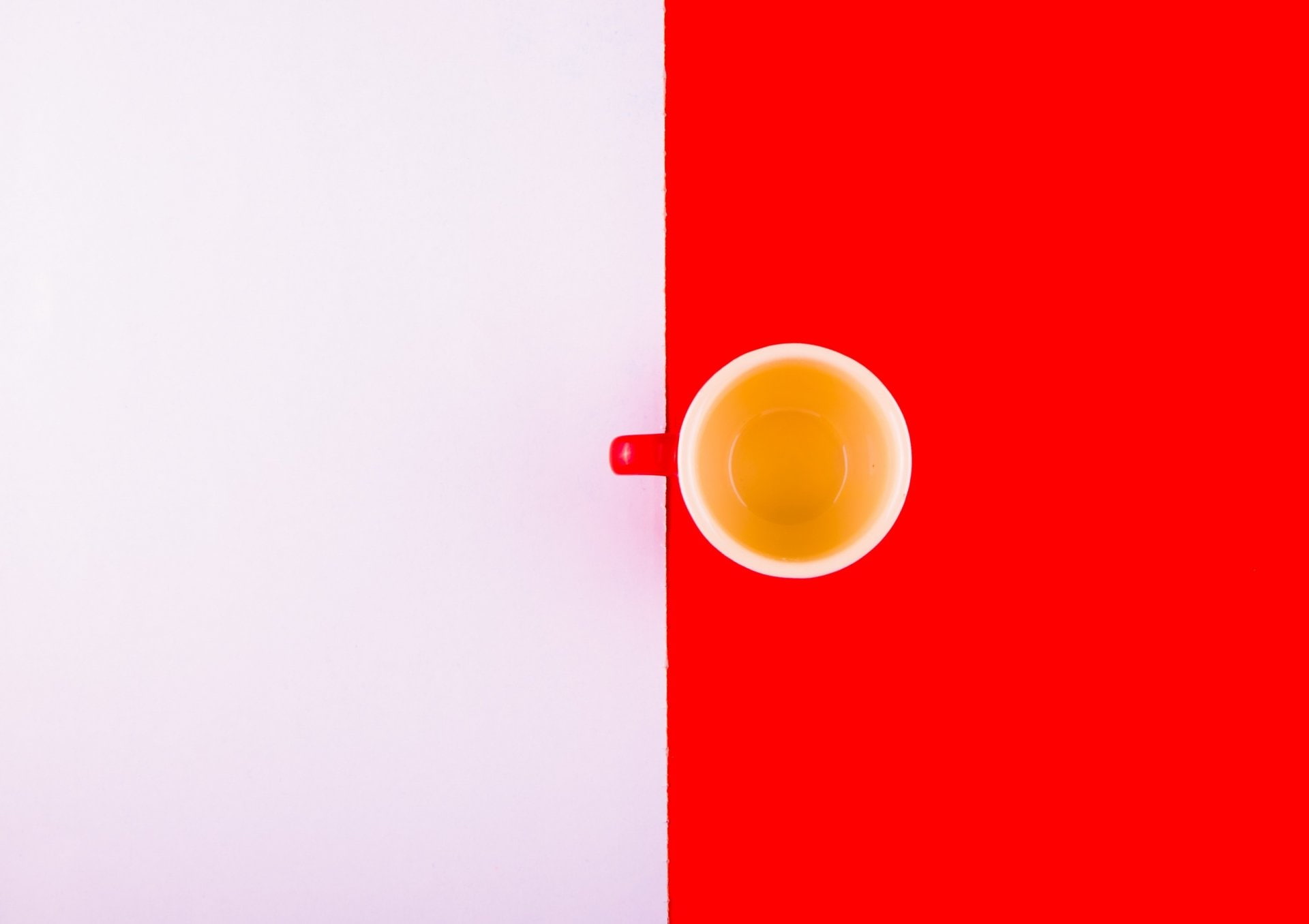 Food, Coffee, Cup, Minimalist, Red, White