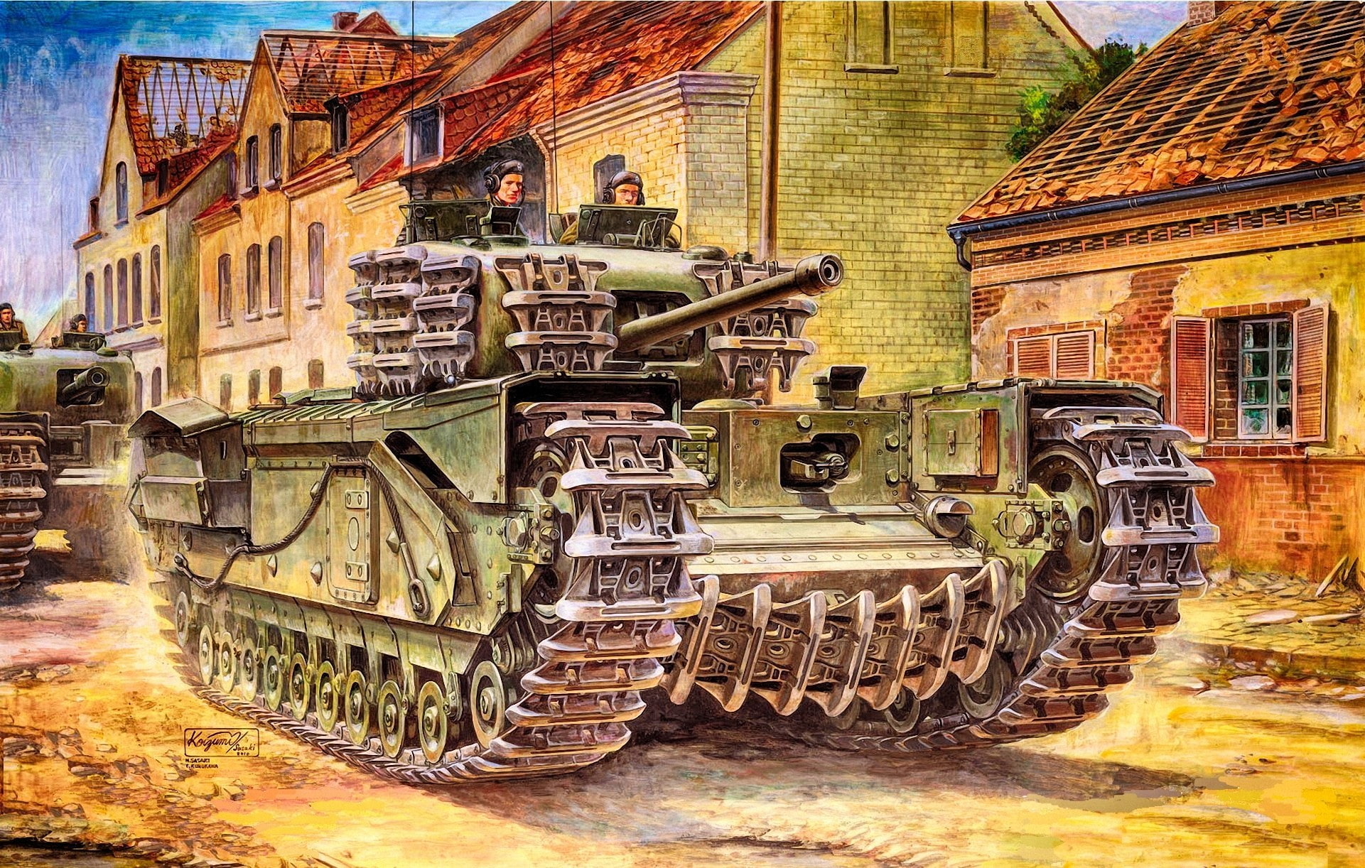 Art, Tank, Churchill, during the Second world war, Infantry tank army