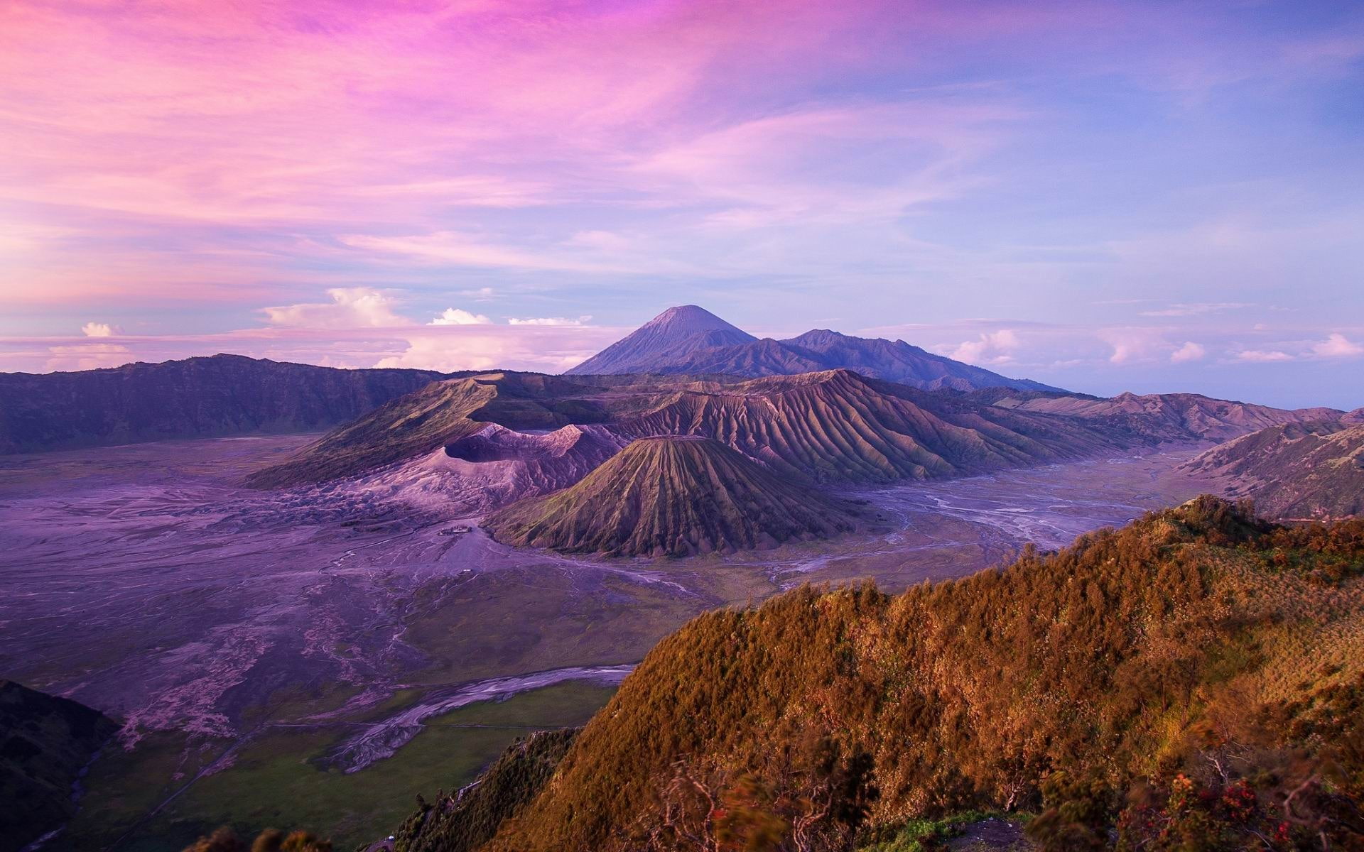 indonesian island-Scenery HD Wallpaper, valley HD wallpaper, mountain