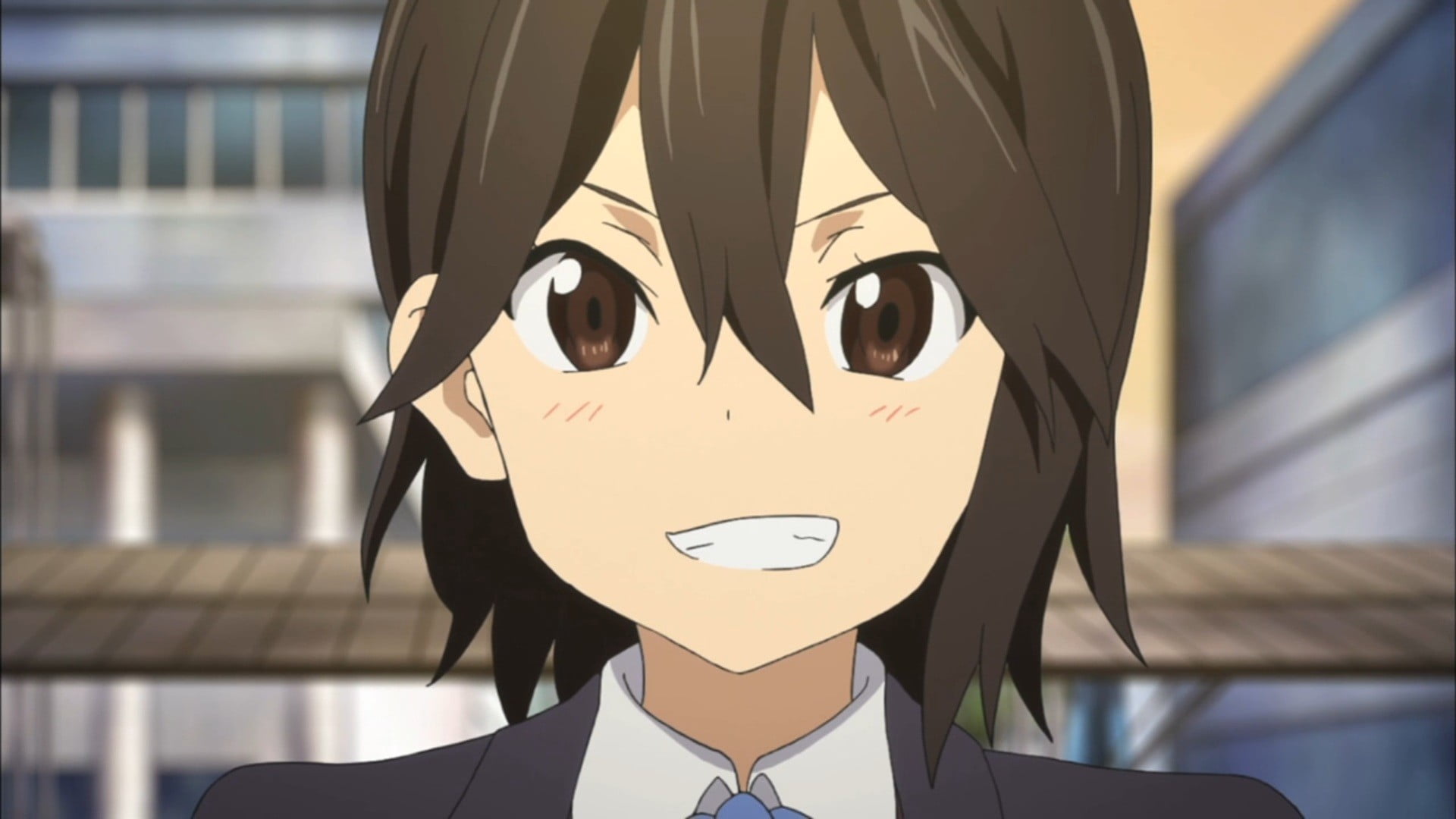 brown haired male anime character, Kokoro Connect, anime girls