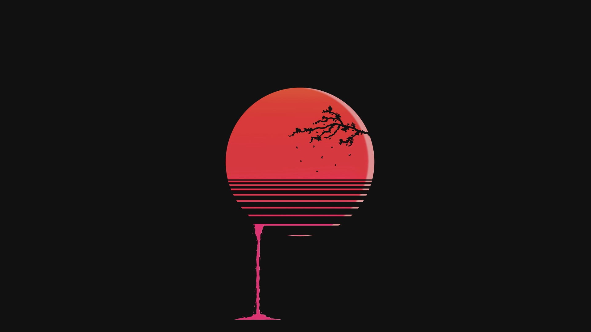 round red and black moon illustration \, Sun, blood, sunset, Photoshop