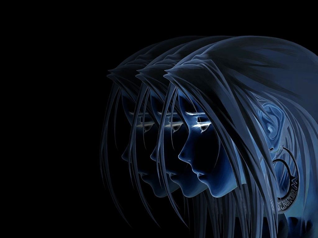 3D Abstract Abstract Girl Abstract 3D and CG HD Art, Blue, girls