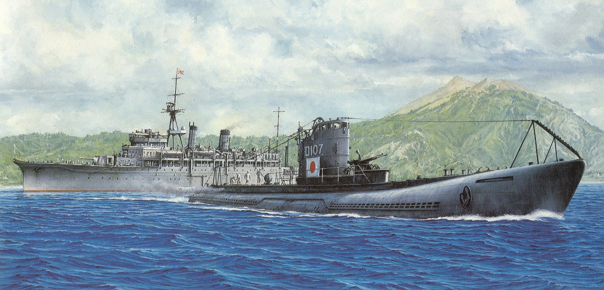 Iwo Jima, submarine, supply ship, Japan, military, warship