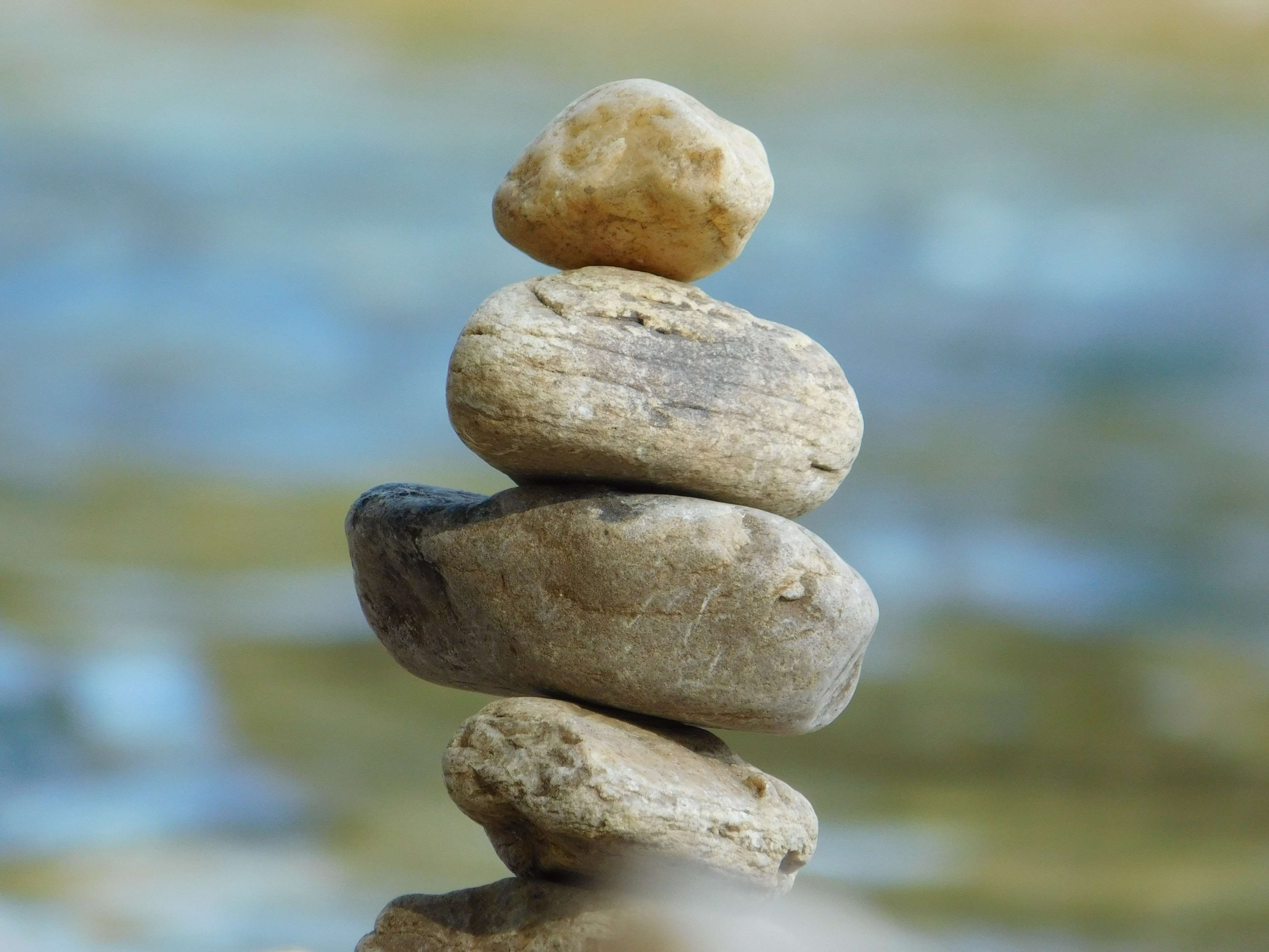 stack stone, balance, zen-like, stone - object, solid, rock