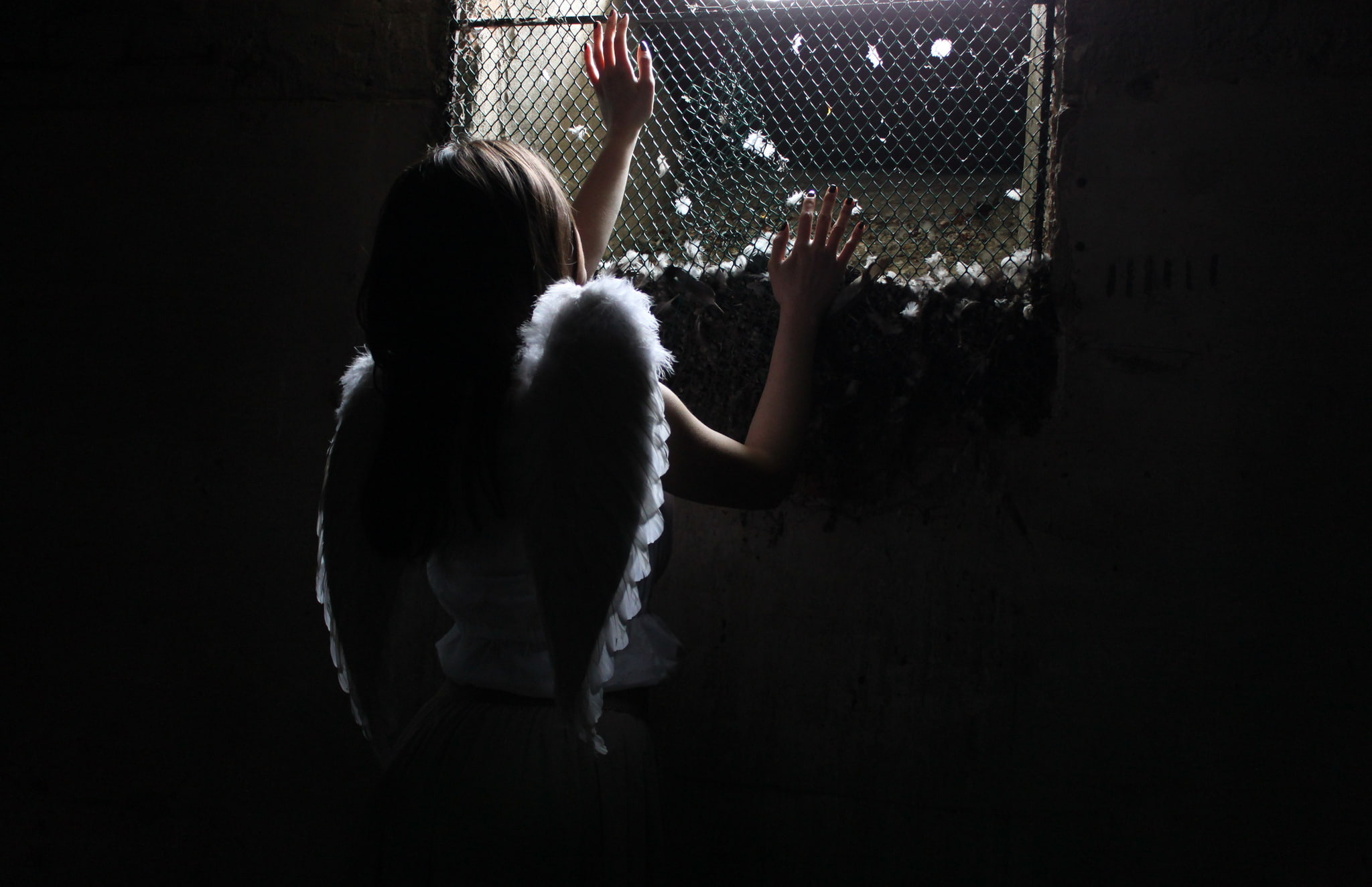 girl, angel, prison