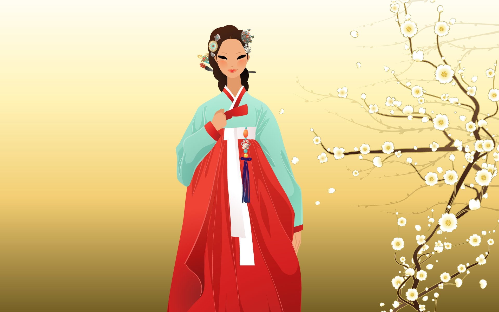 Artistic, Women, Korea, Traditional Costume, Woman