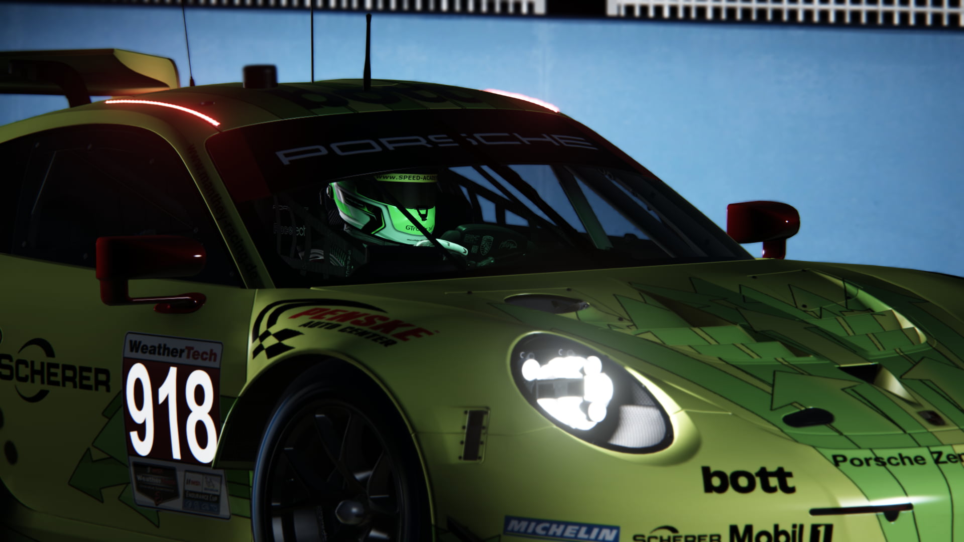 Porsche 911 RSR, Assetto Corsa, graphic design, race tracks