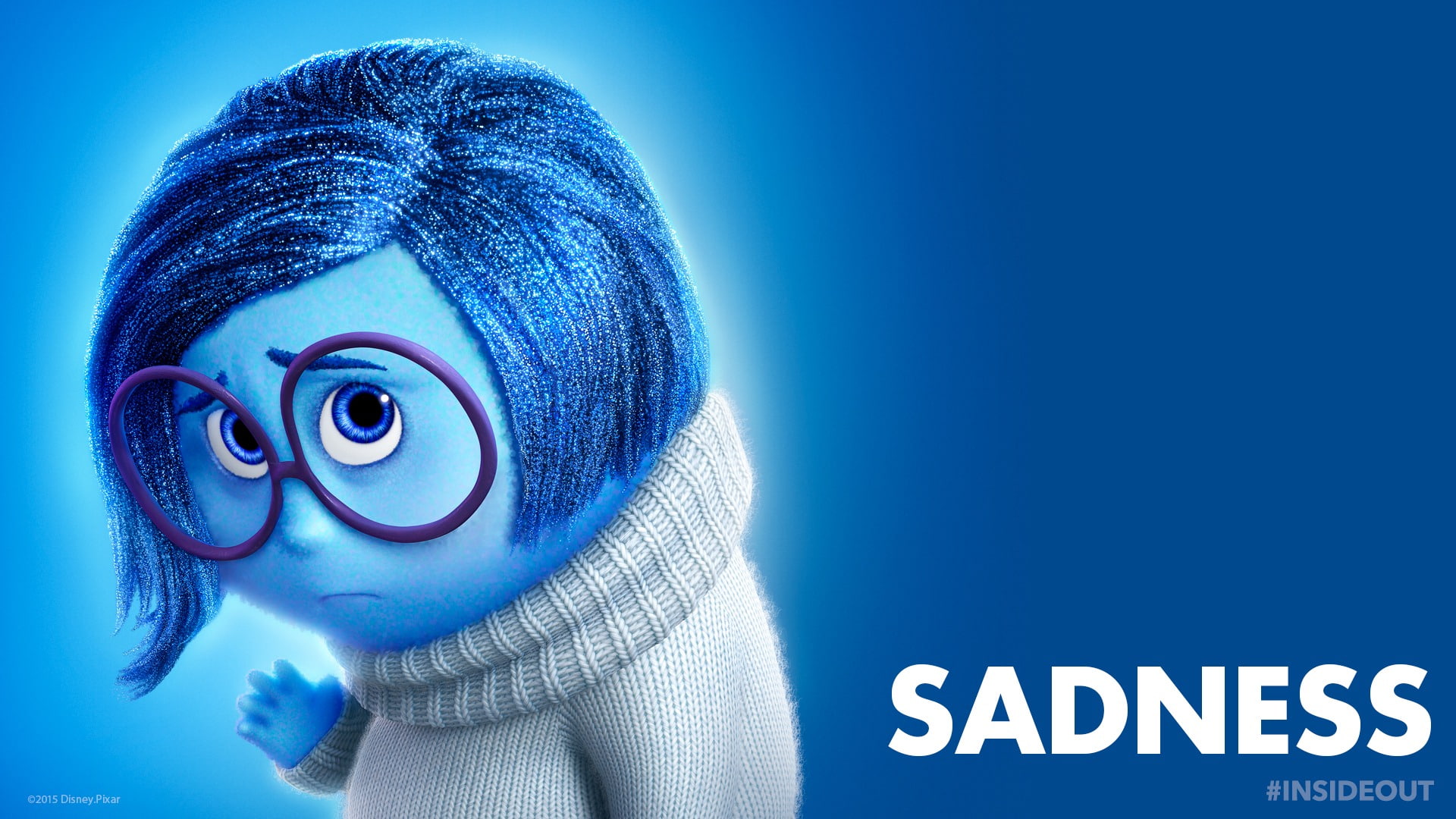 Sadness-Inside Out 2015 Disney Movie HD Wallpaper, Insideout Sadness wallpaper