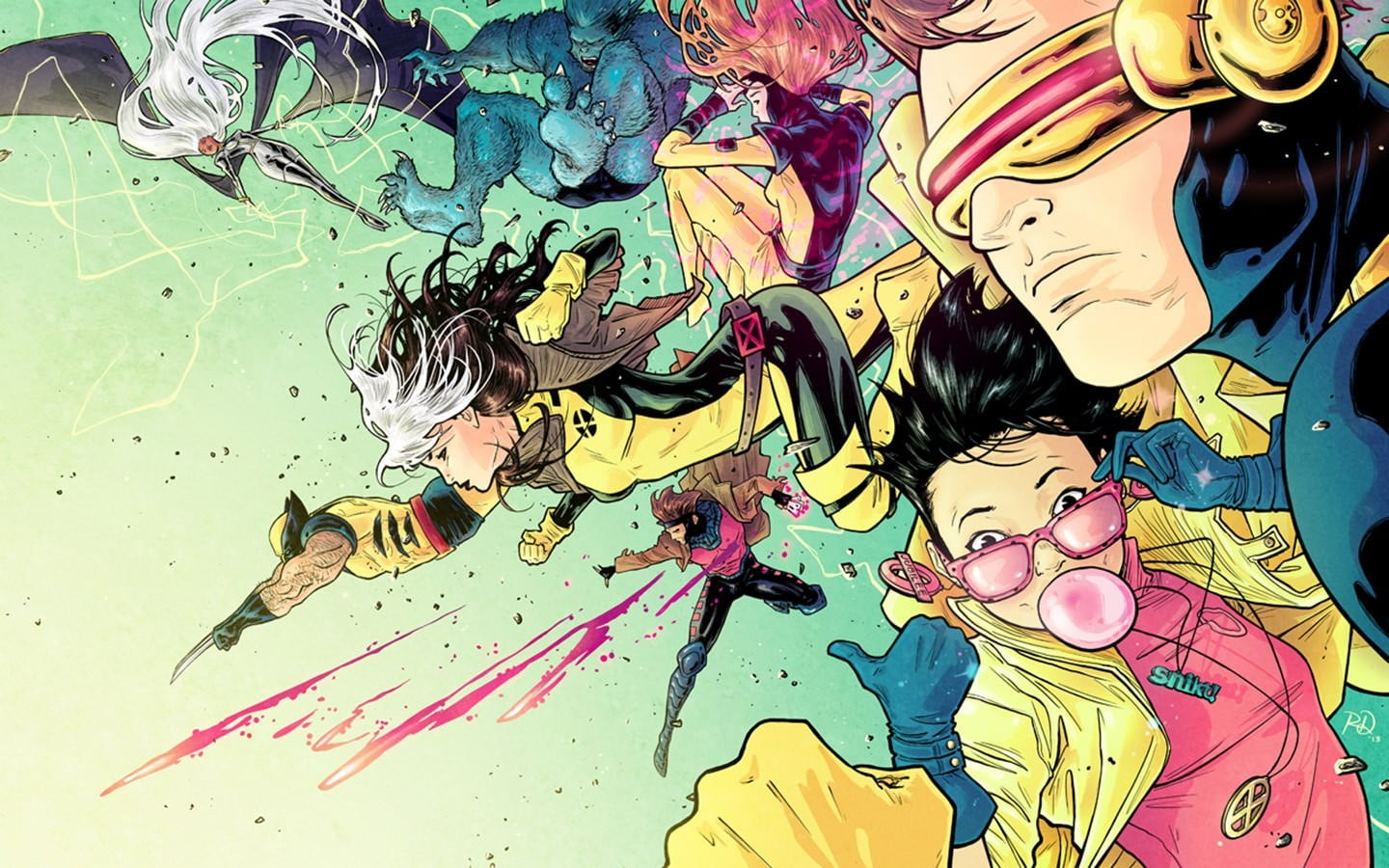 Marvel X-Men digital wallpaper, Marvel Comics, Wolverine, Rouge