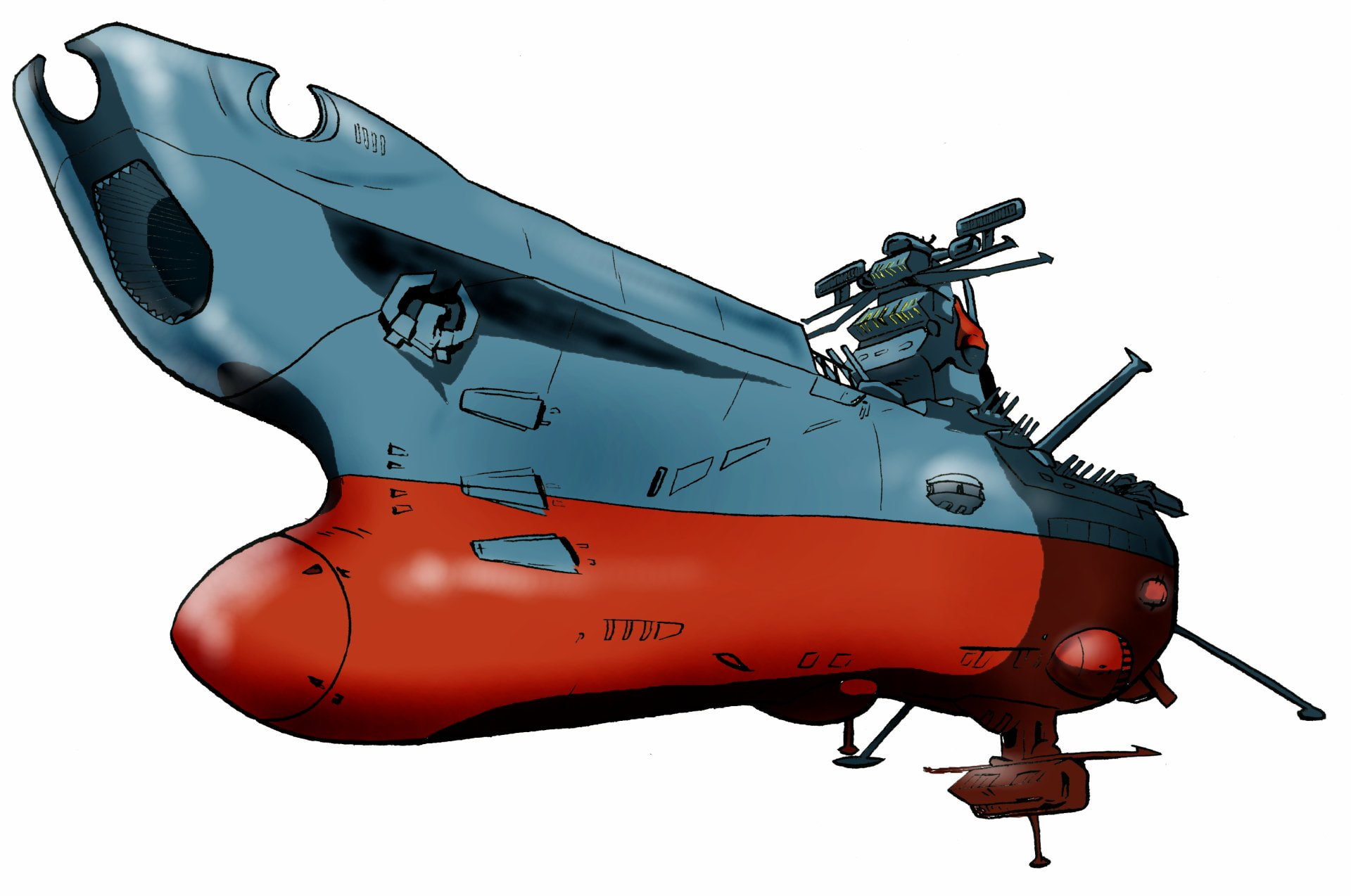 Anime, Space Battleship Yamato, Futuristic, Sci Fi, Spaceship
