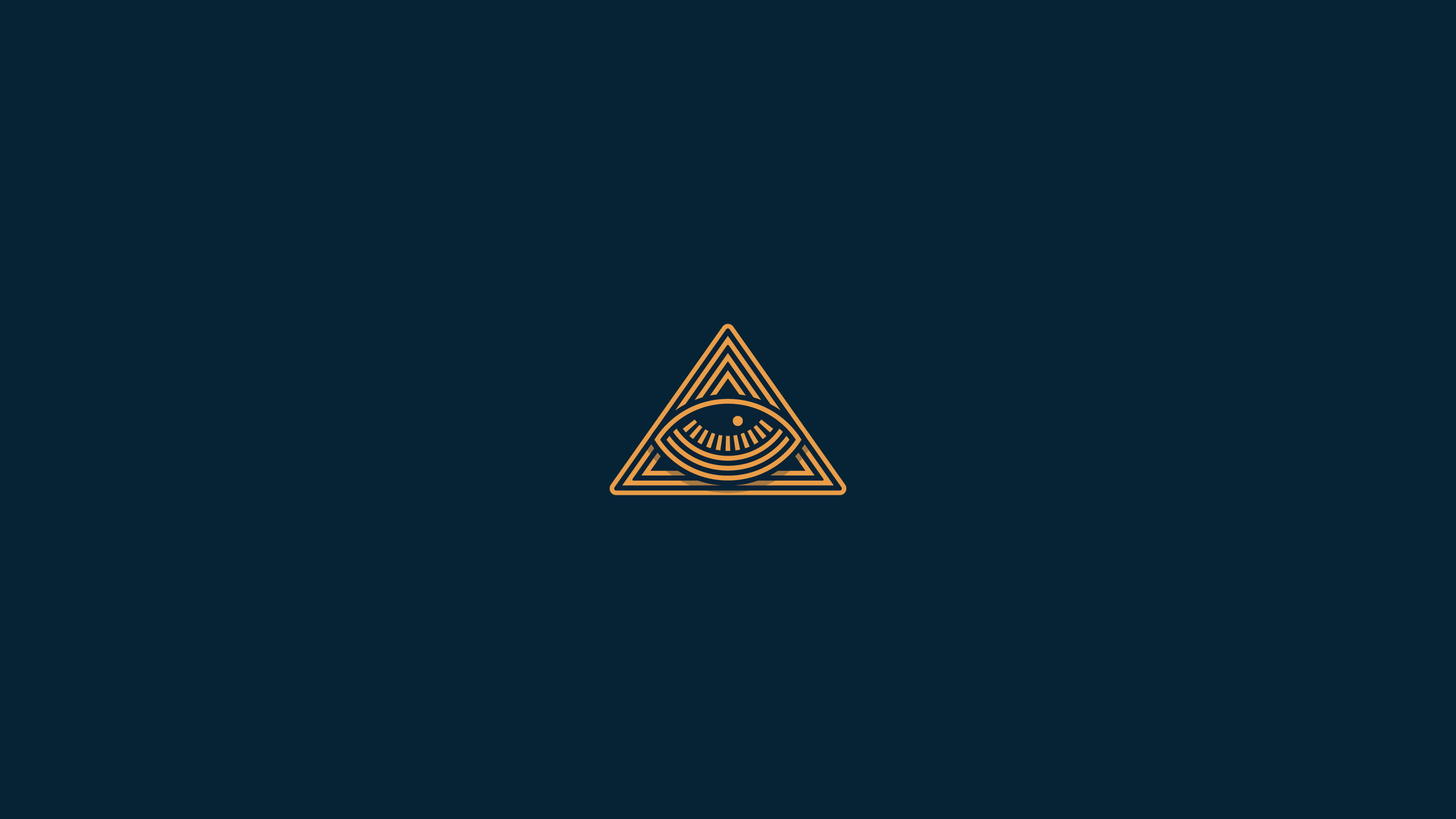 eye of providence wall paper, graphic design, blue background