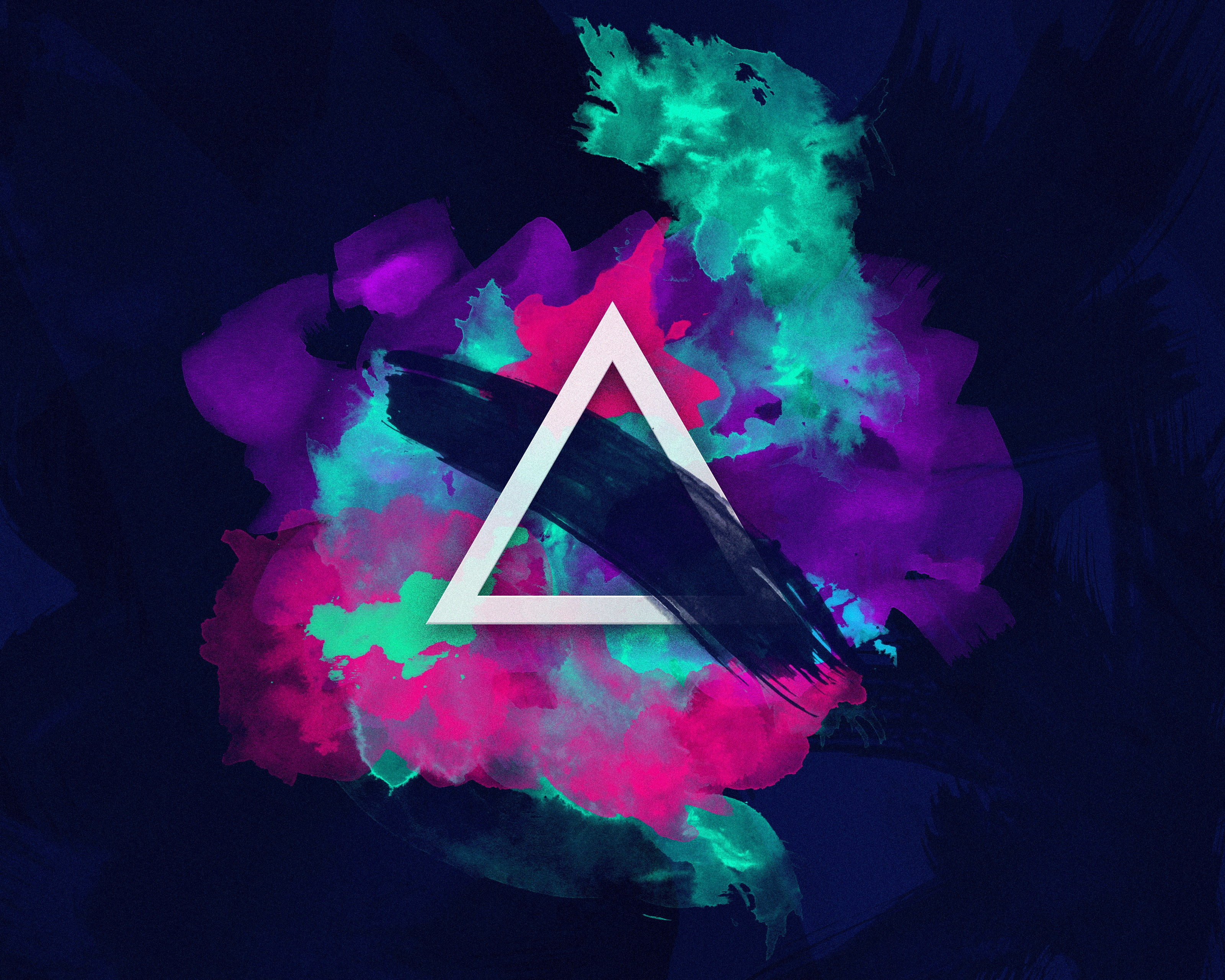 digital art, graphic design, abstract, triangle, vector
