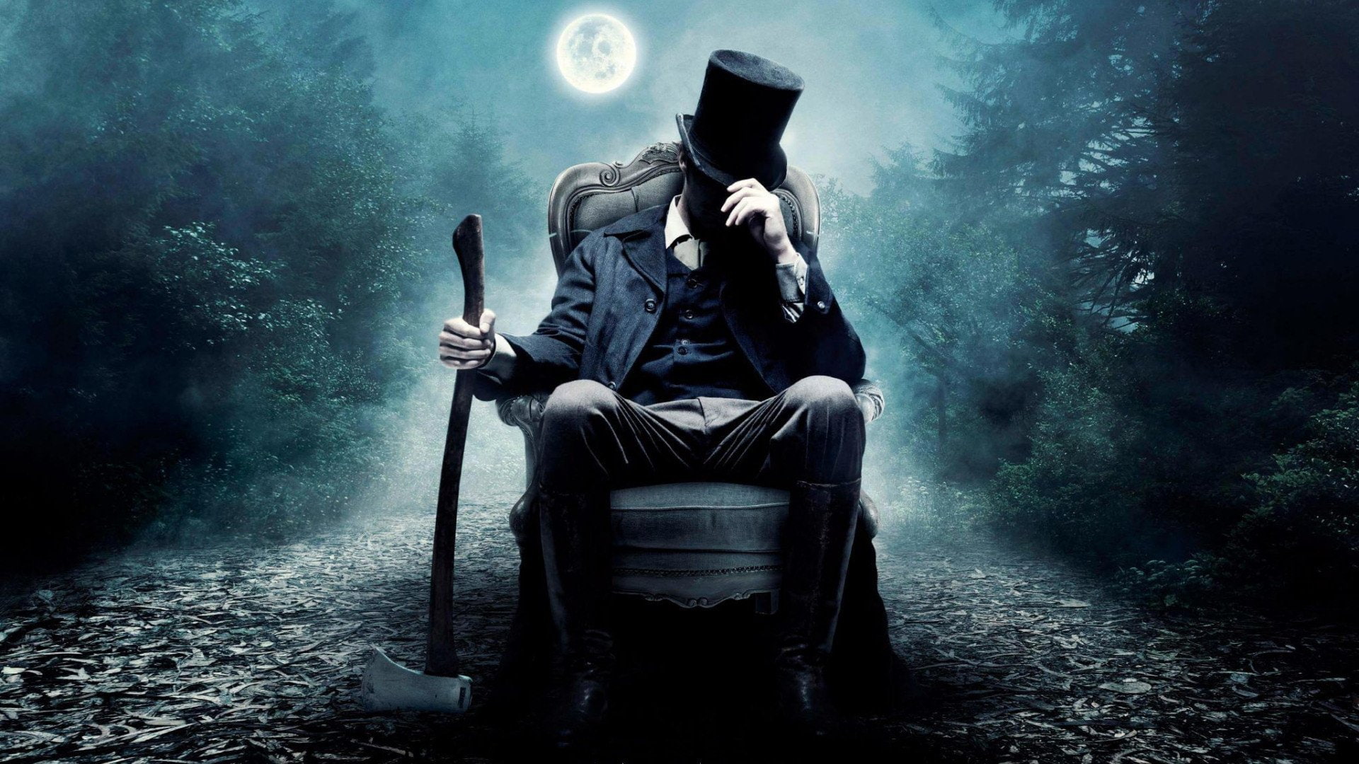 Movie, Abraham Lincoln: Vampire Hunter, sitting, one person