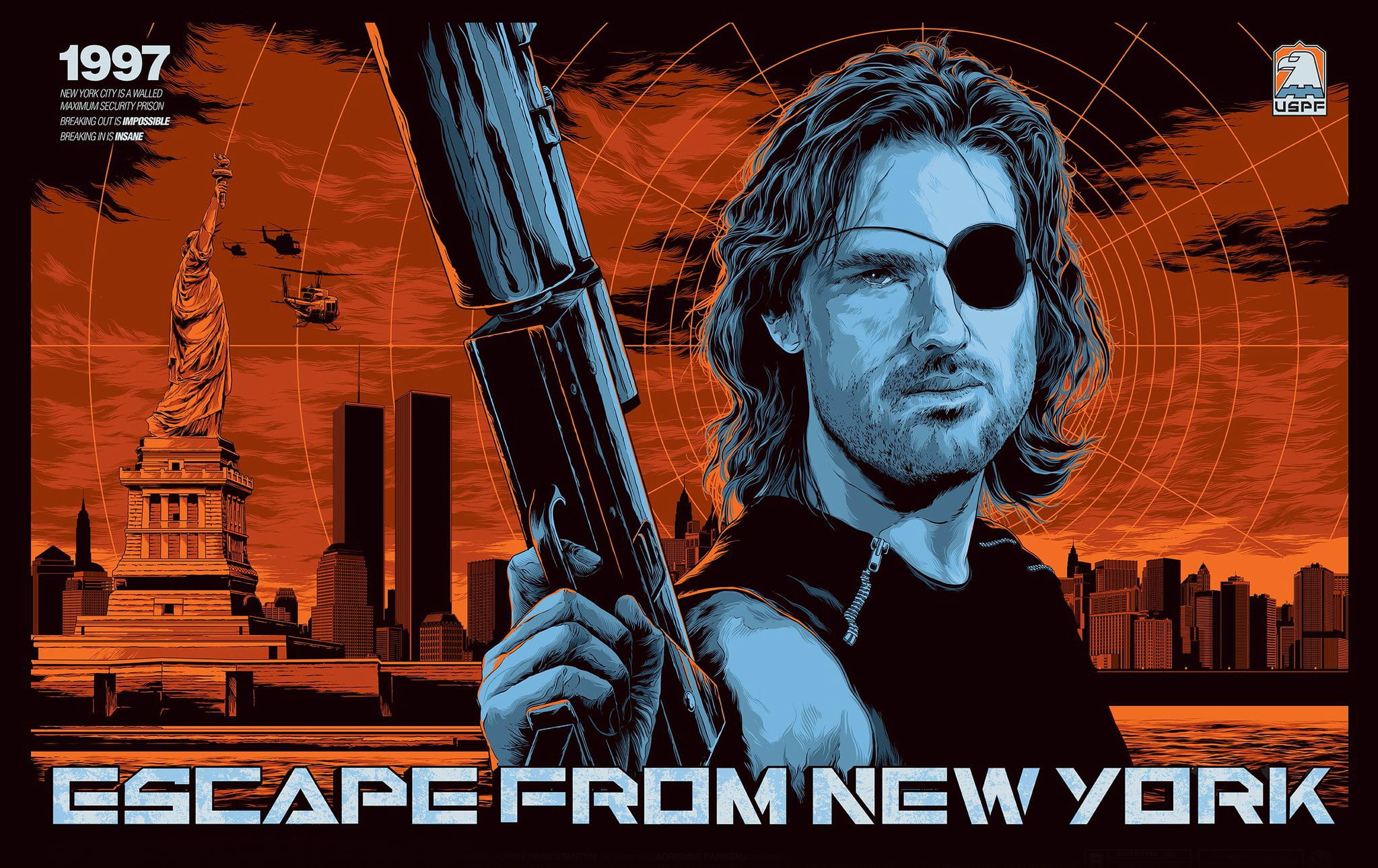 movies, artwork, Escape from New York