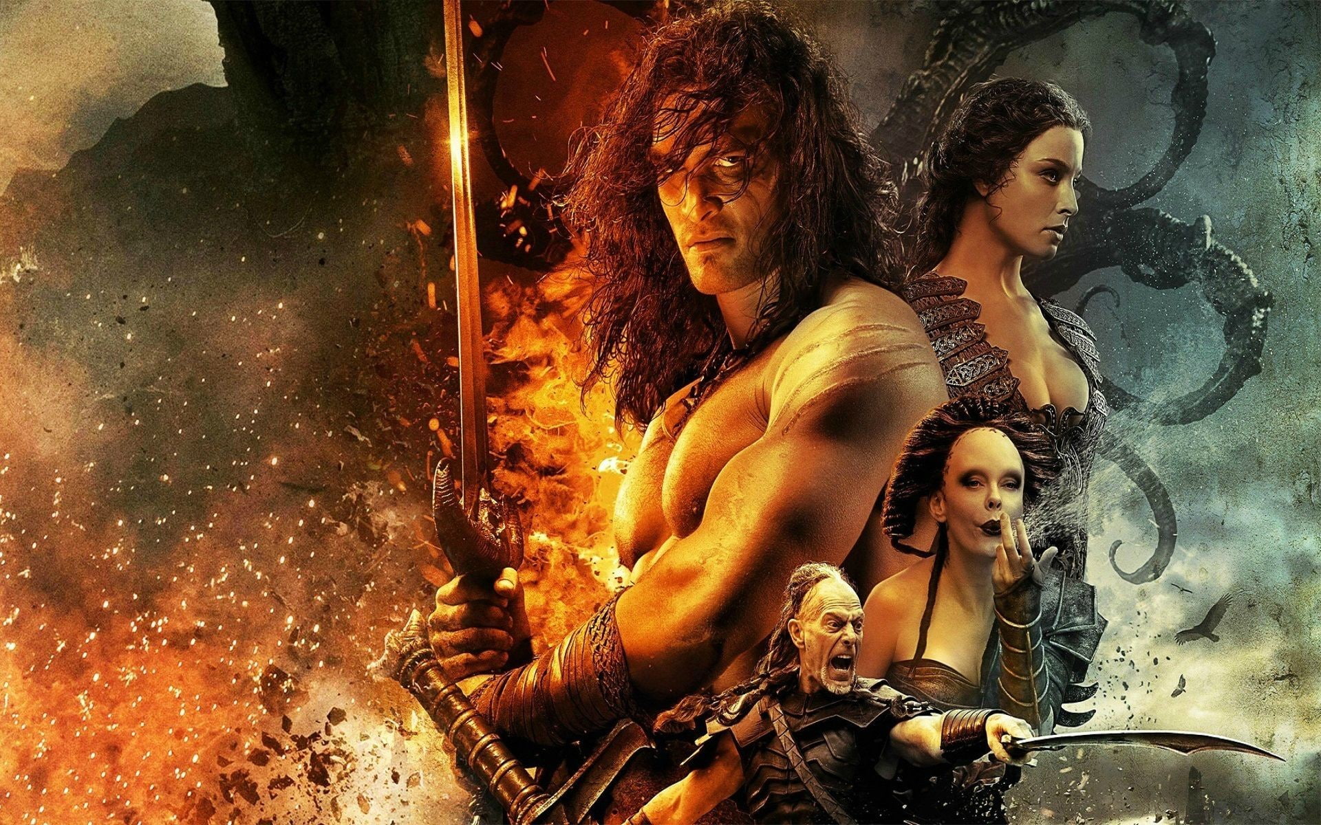 Movie, Conan the Barbarian (2011), Jason Momoa, Man, Muscle
