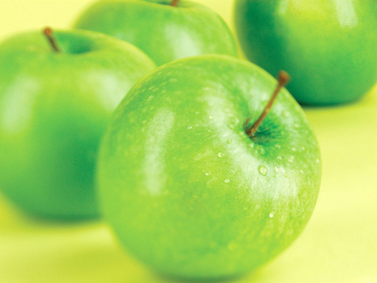 green apple fruit, drops, apple - Fruit, food, freshness, healthy Eating
