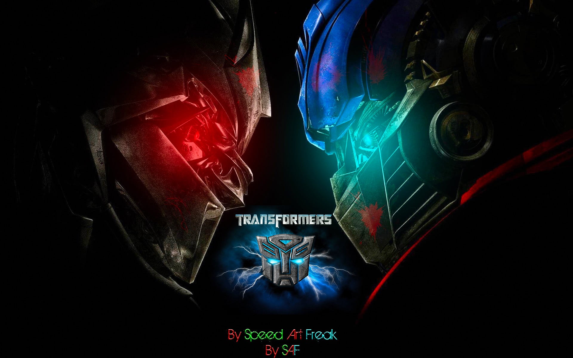 Transformers wallpaper, movies, Autobots, red, close-up, no people