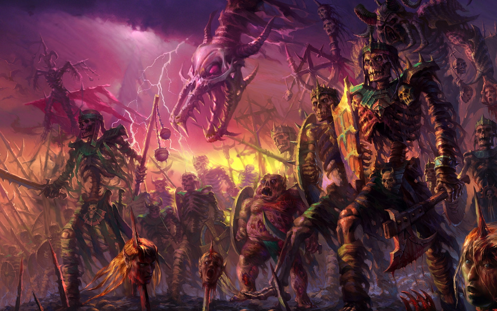 Fantasy Art Undead Undead Horde Abstract Fantasy HD Art
