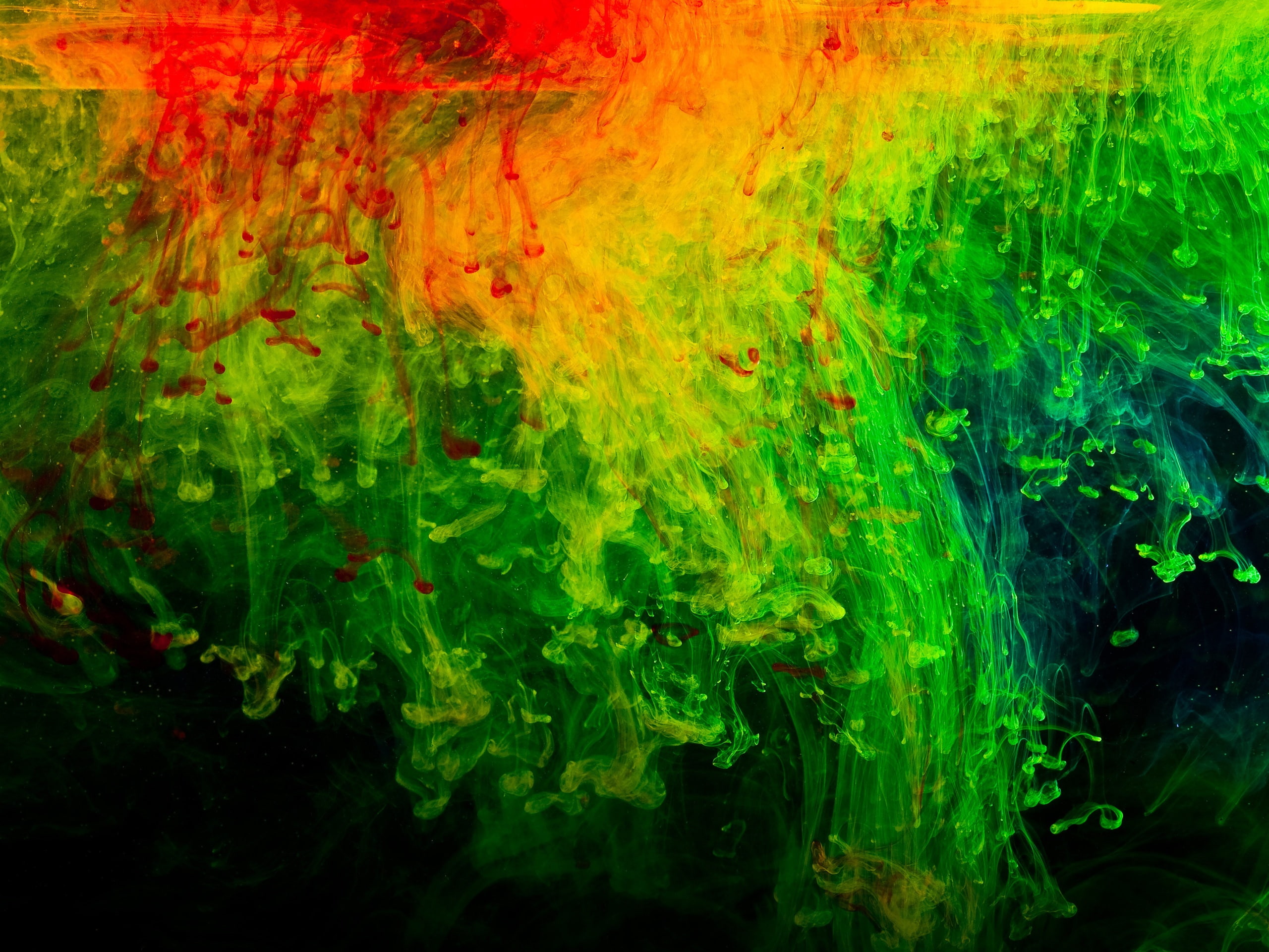 Abstraction background, red, green, texture