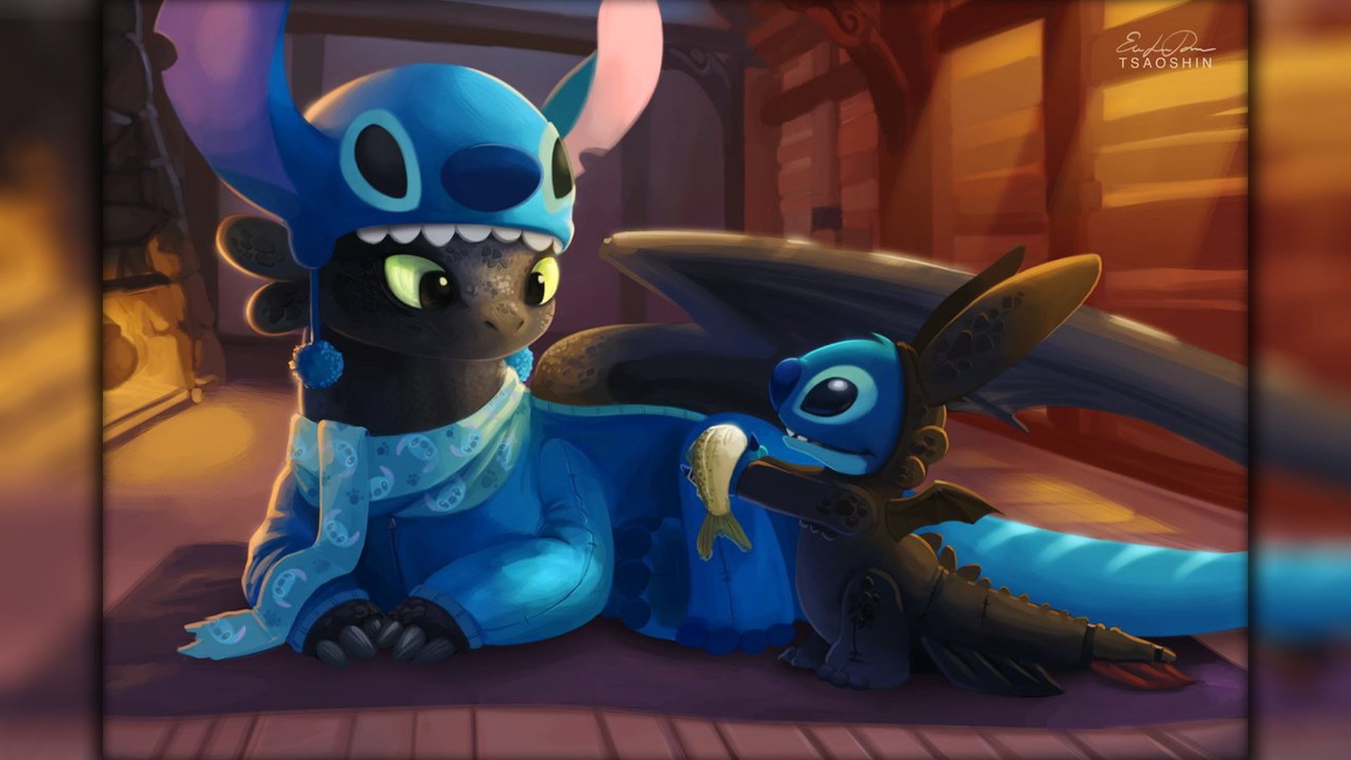 Free download | HD wallpaper: lilo and stitch dragon toothless how to ...