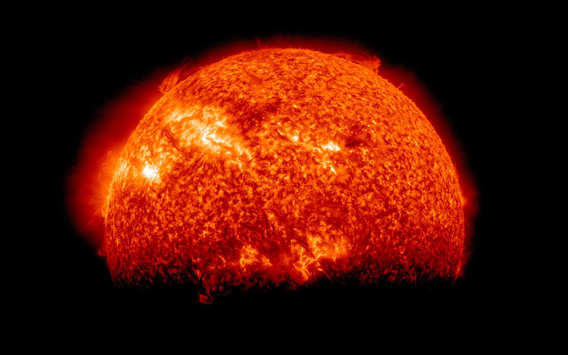 red solar system, Sun, space, stars, fire - Natural Phenomenon