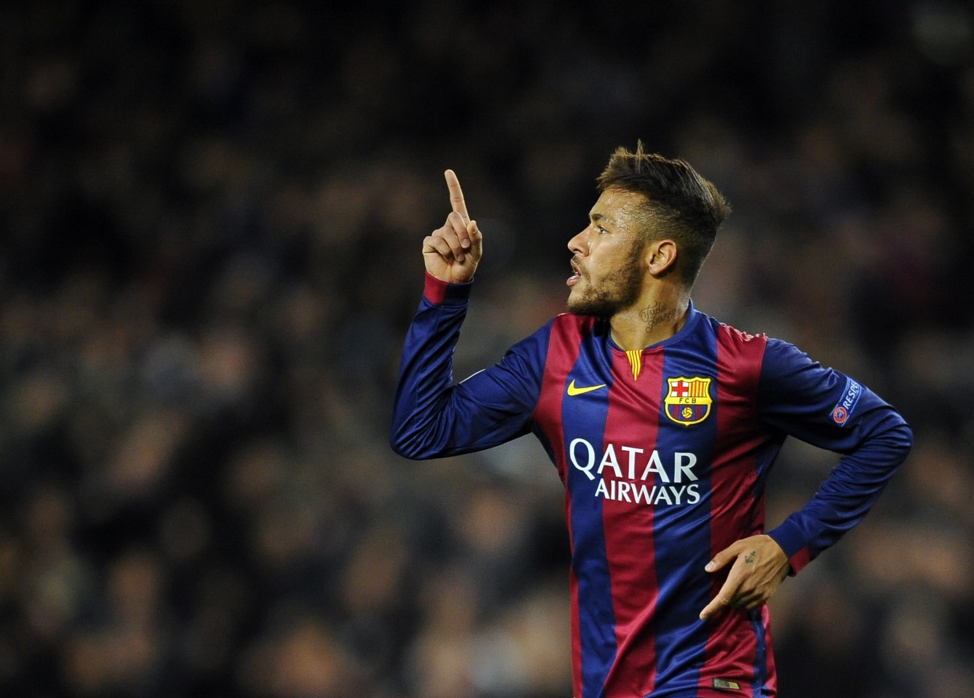 Neymar, Barcelona, Football, one person, sport, adult, waist up