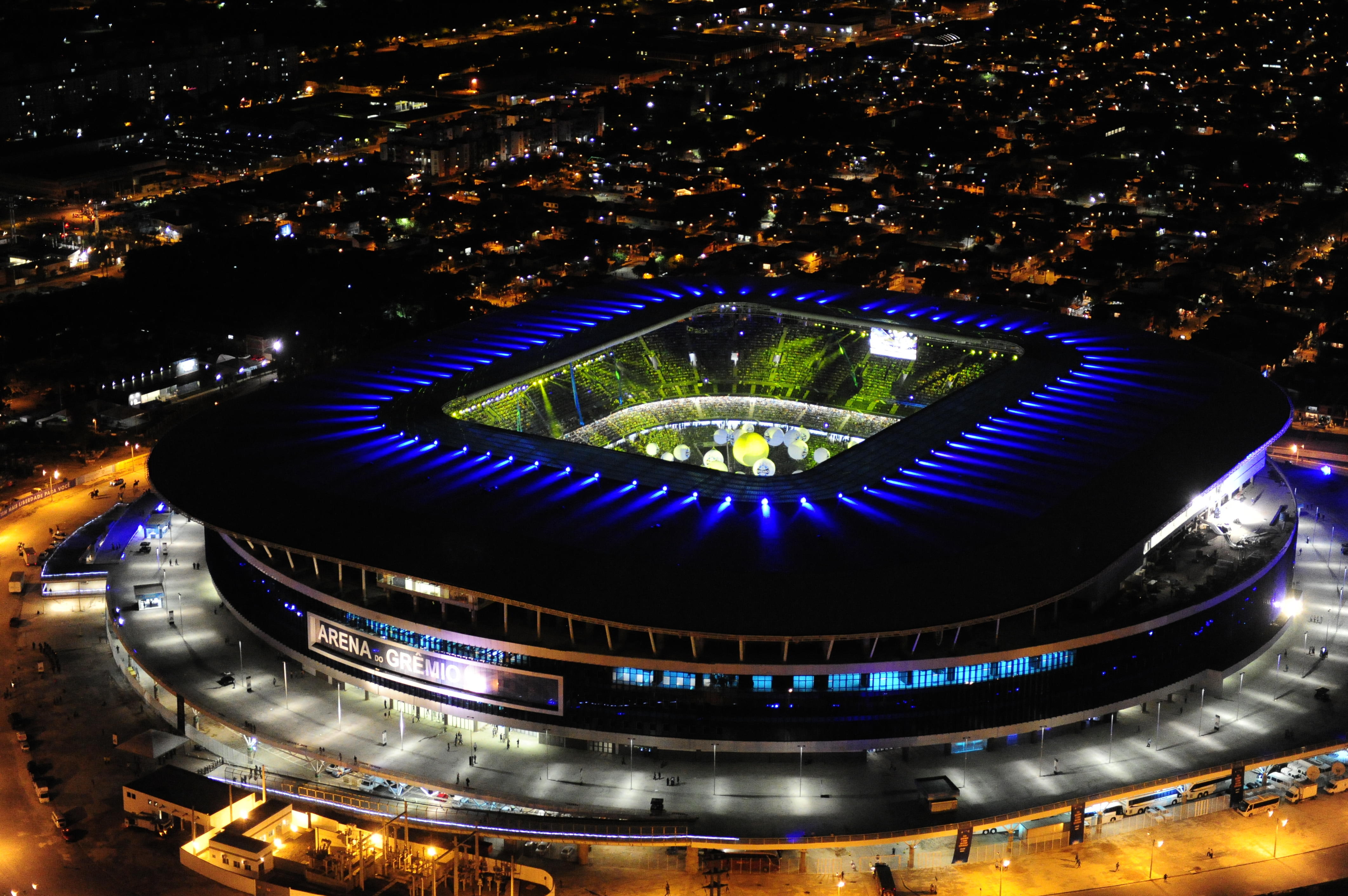 Gremio Porto Alegre, arena, stadium, night