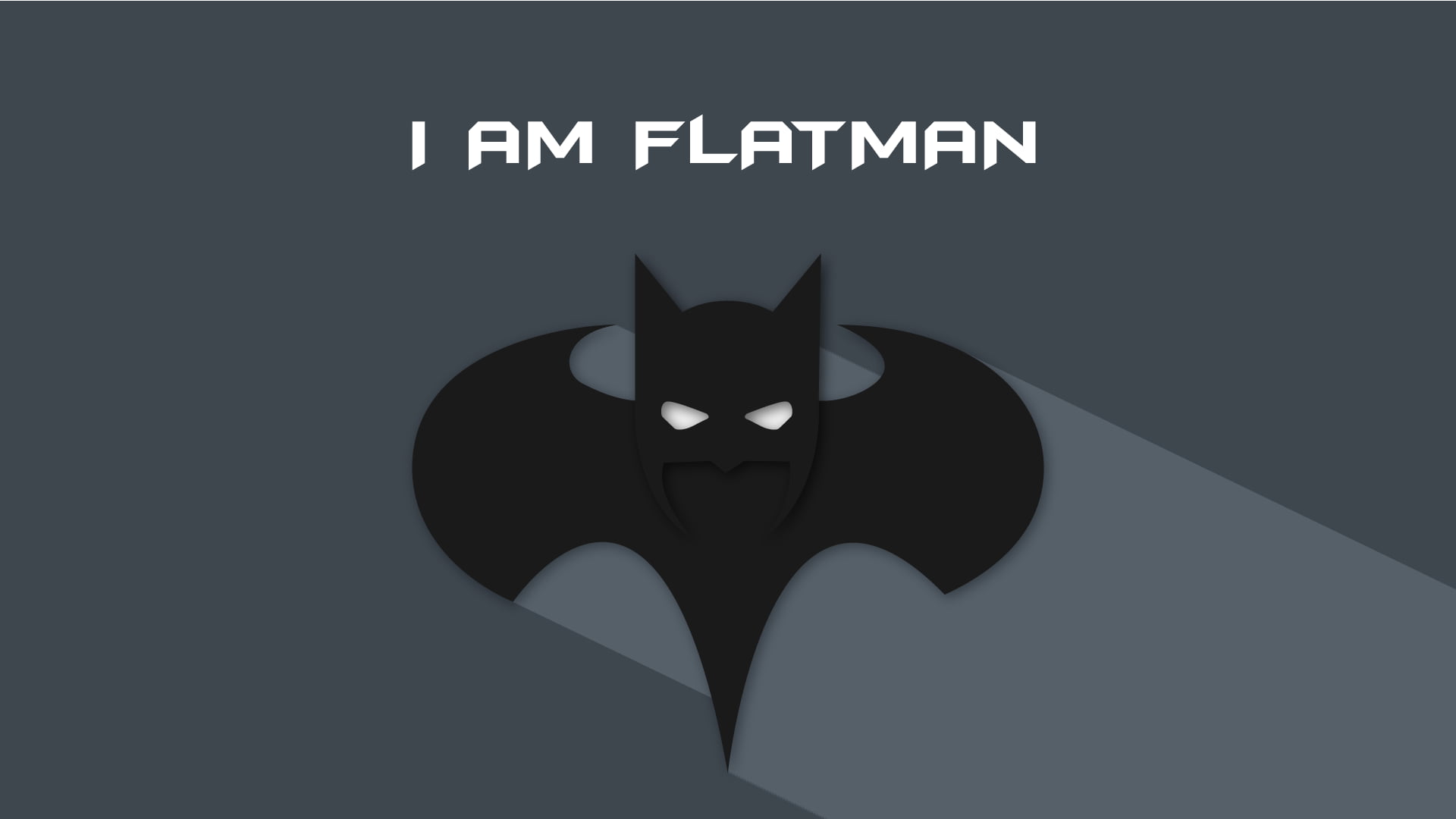 Batman logo with text overlay, one animal, no people, domestic cat
