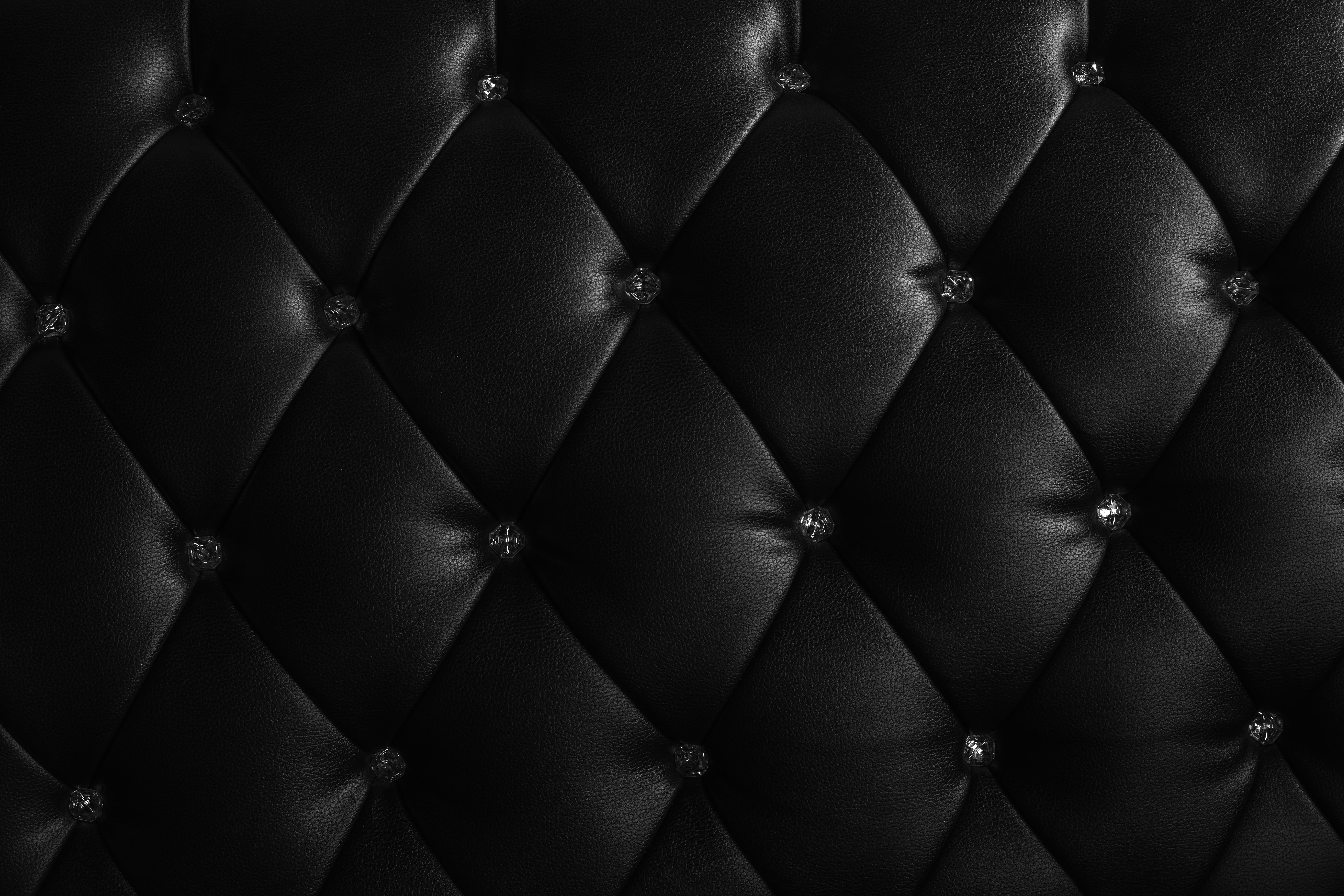 tufted black leather cover, texture, upholstery, skin, furniture