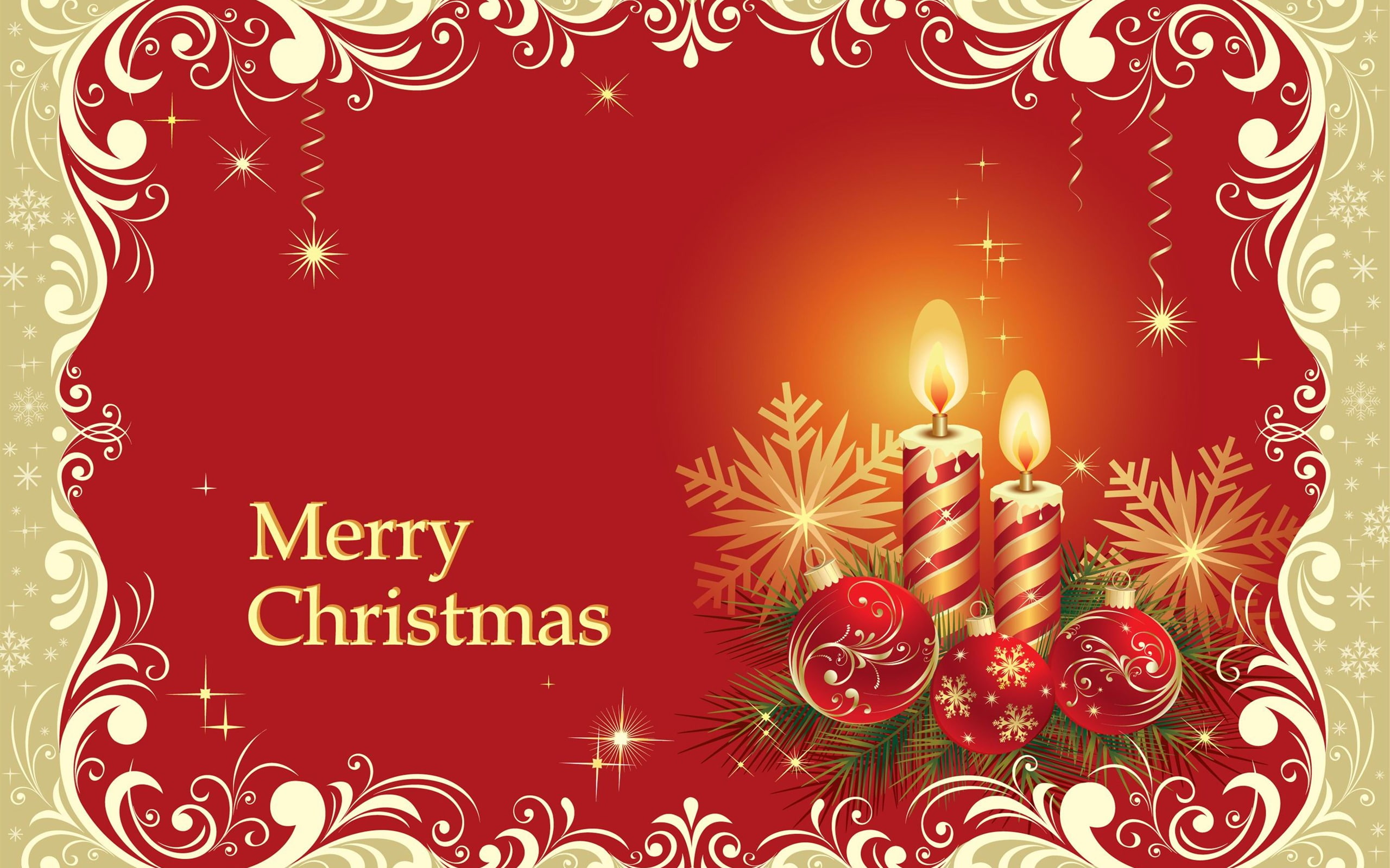 Christmas Card Greetings-Holiday desktop wallpaper, Merry Christmas template