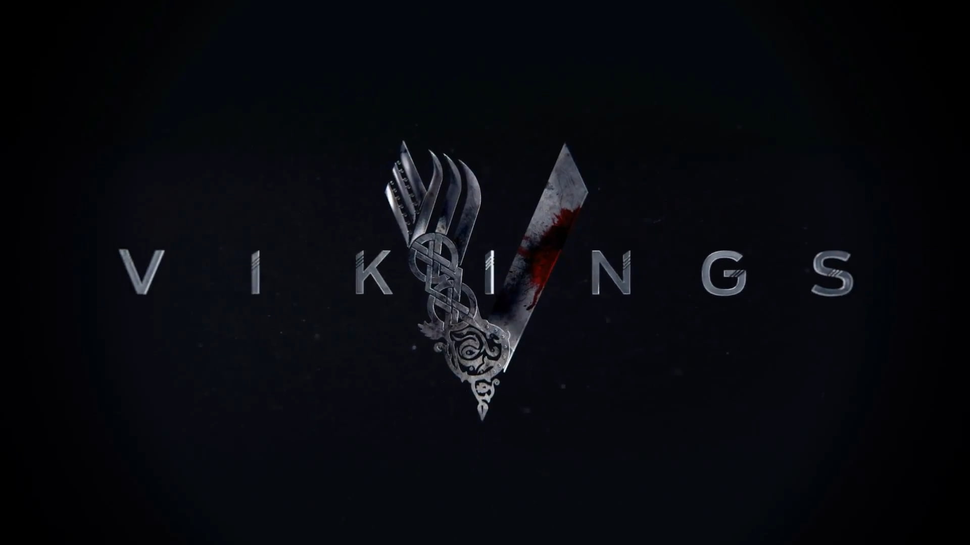 Vikings, Vikings (TV series), logo, black background, studio shot