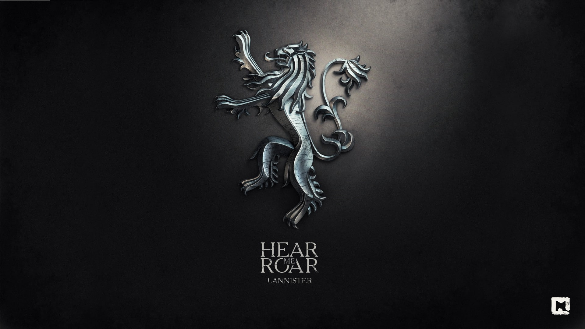 digital art, sigils, A Song of Ice and Fire, House Lannister