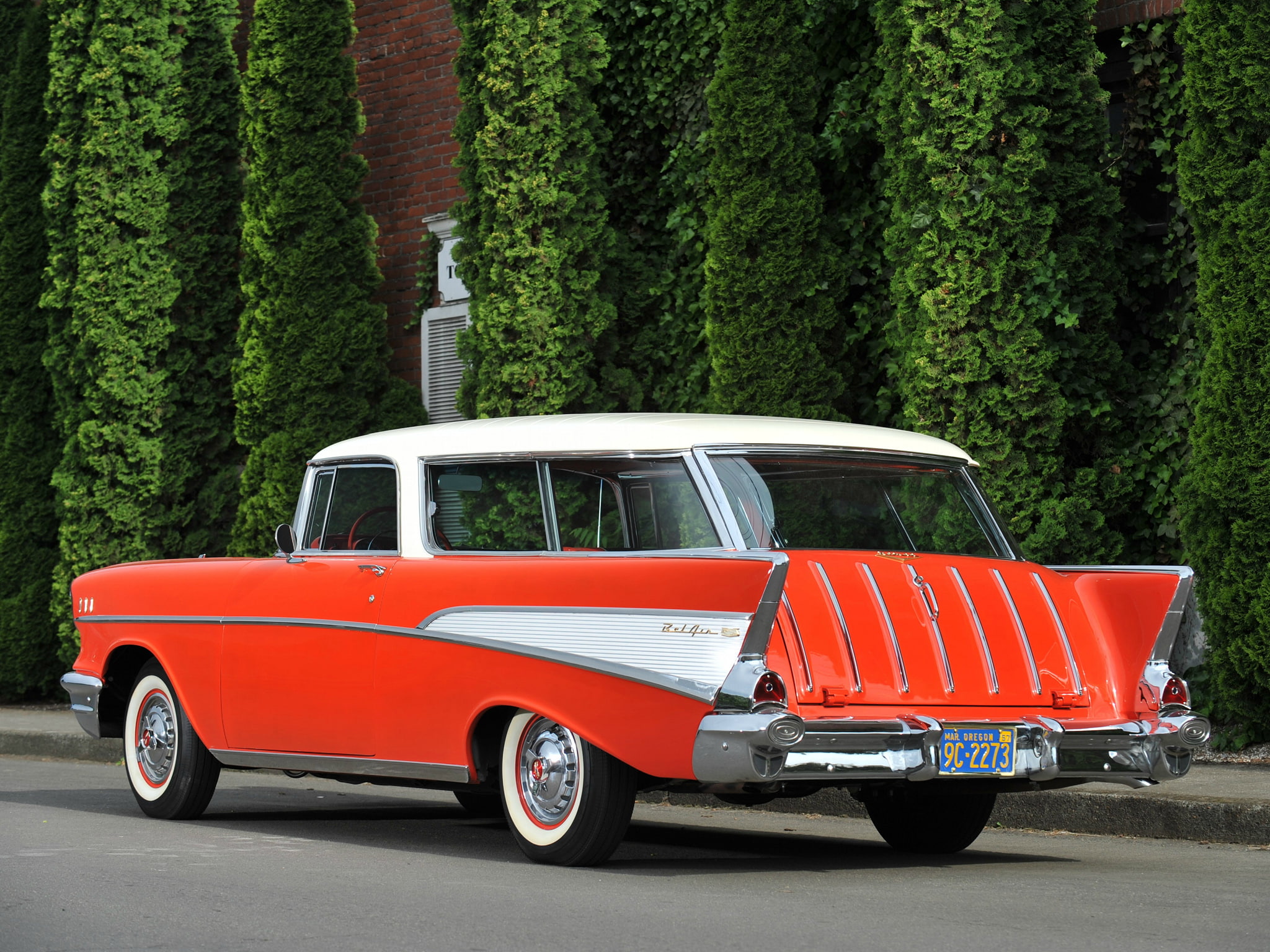 Free download | HD wallpaper: 1957, air, bel, chevrolet, nomad, retro ...