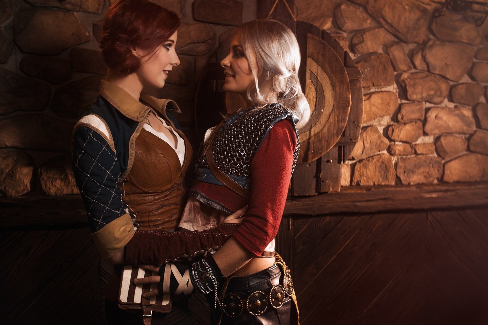 Women, Cosplay, Ciri (The Witcher), Triss Merigold, two people