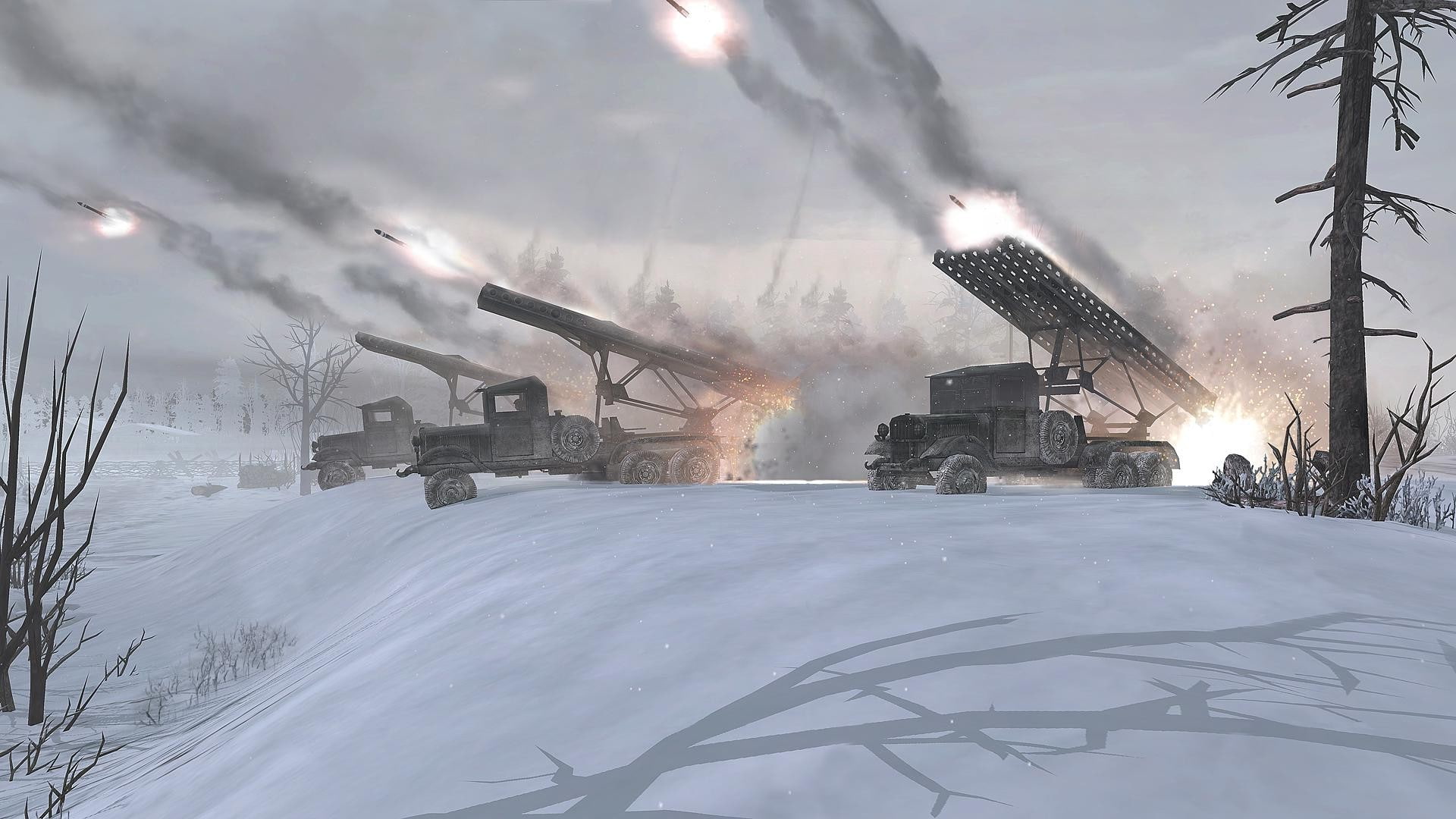Katyusha Rocket, Missiles, snow, video games, war, cold temperature
