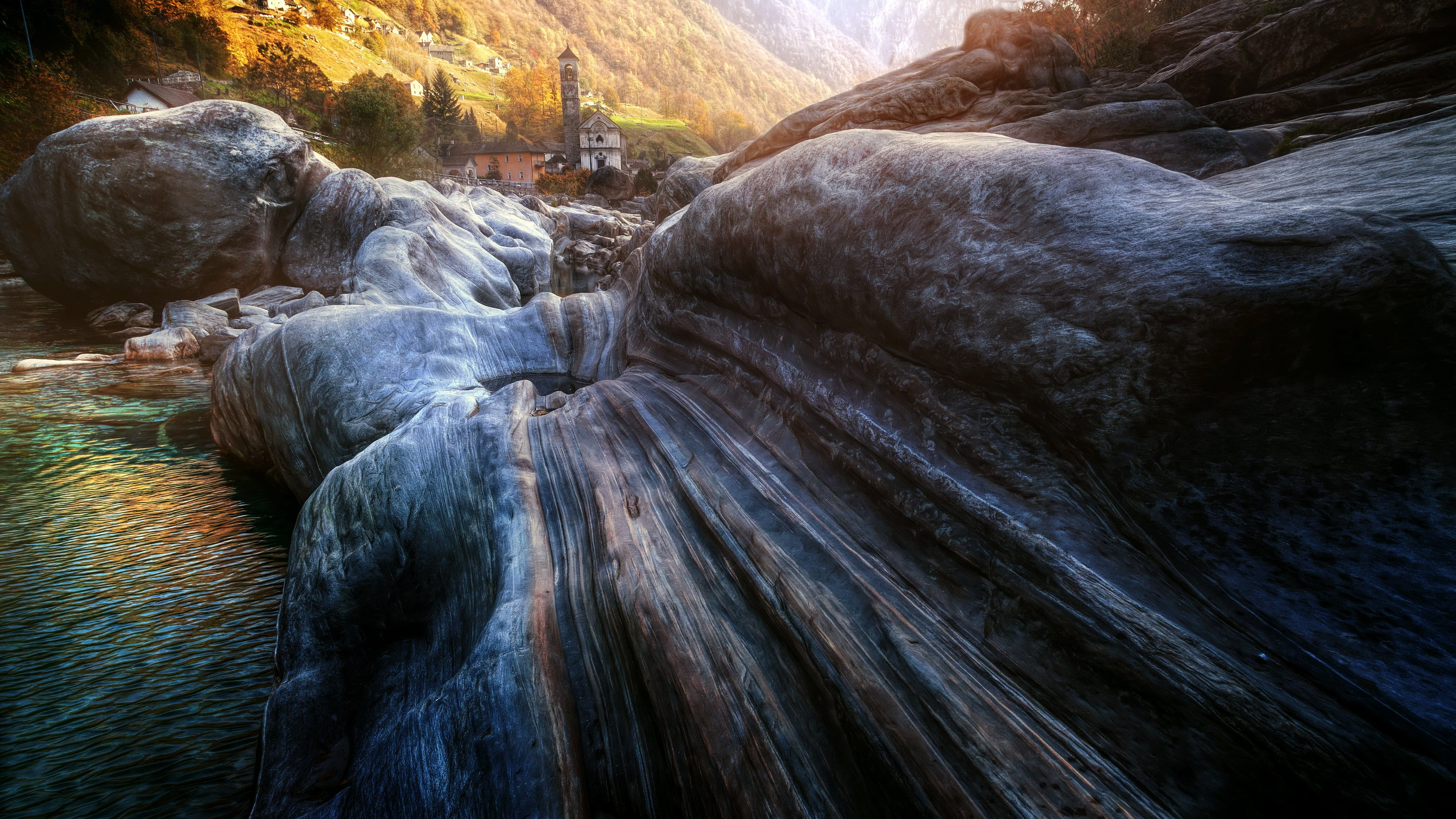 river, Switzerland, Valle Verzasca