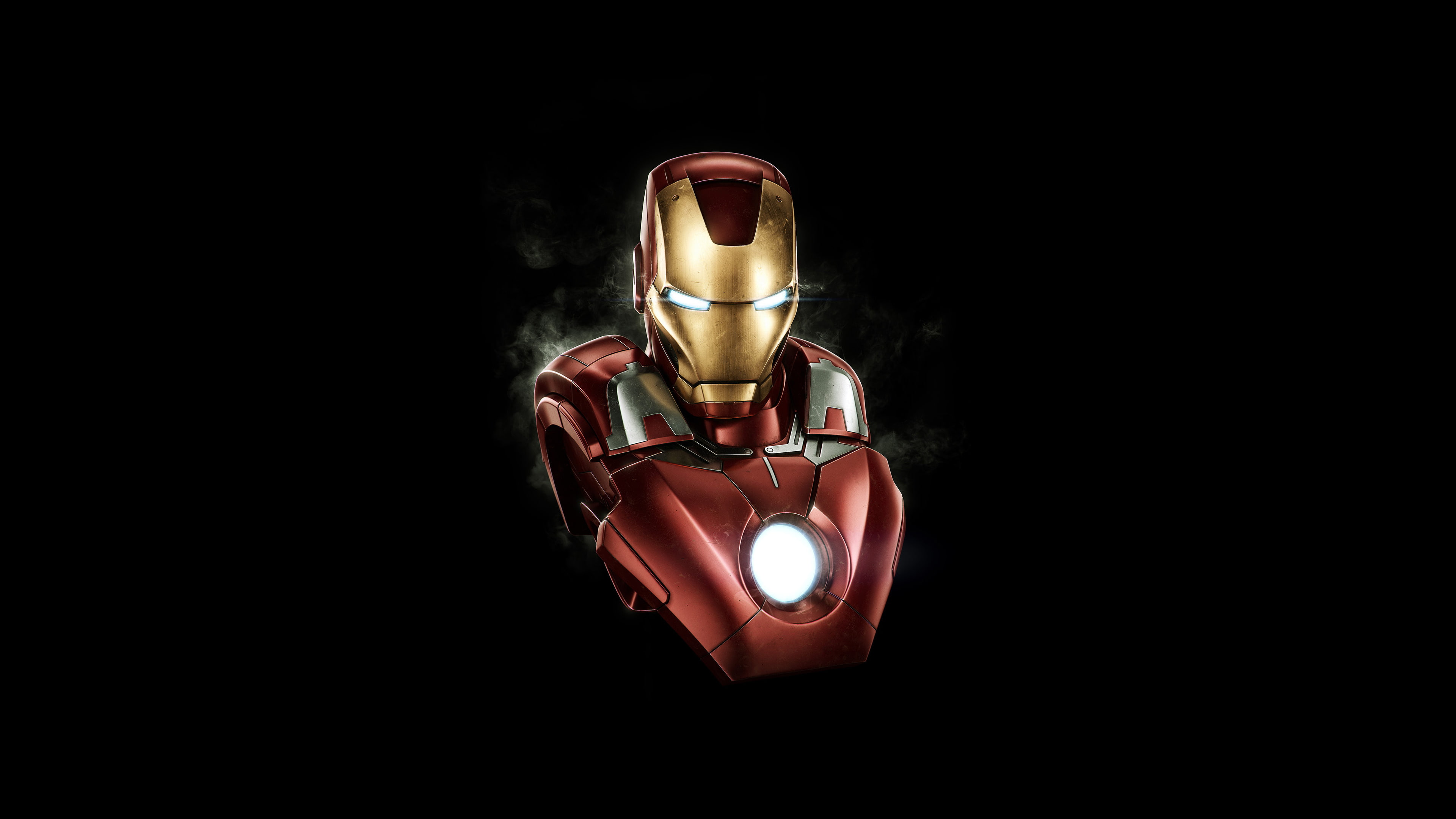 3D, Mark VII, 4K, Iron Man, black background, studio shot, single object