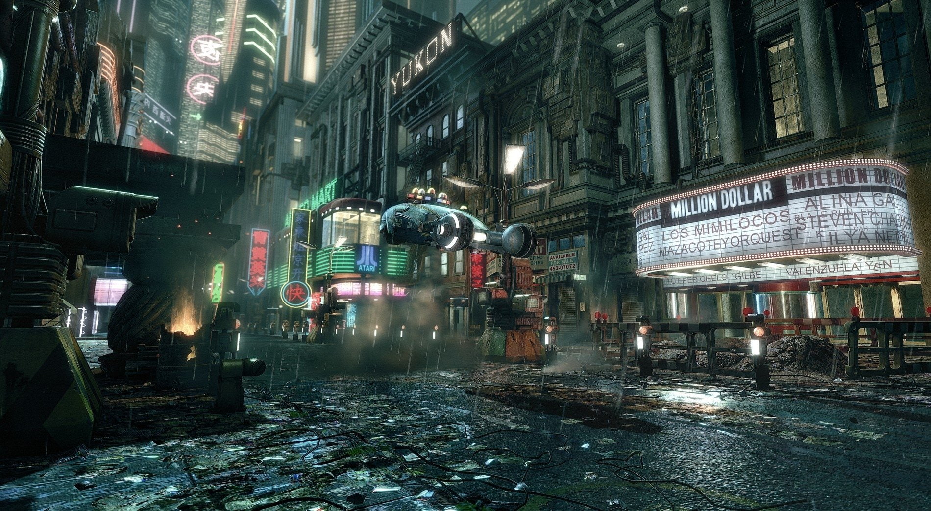 Times Square, New York digital wallpaper, Video Game, Blade Runner