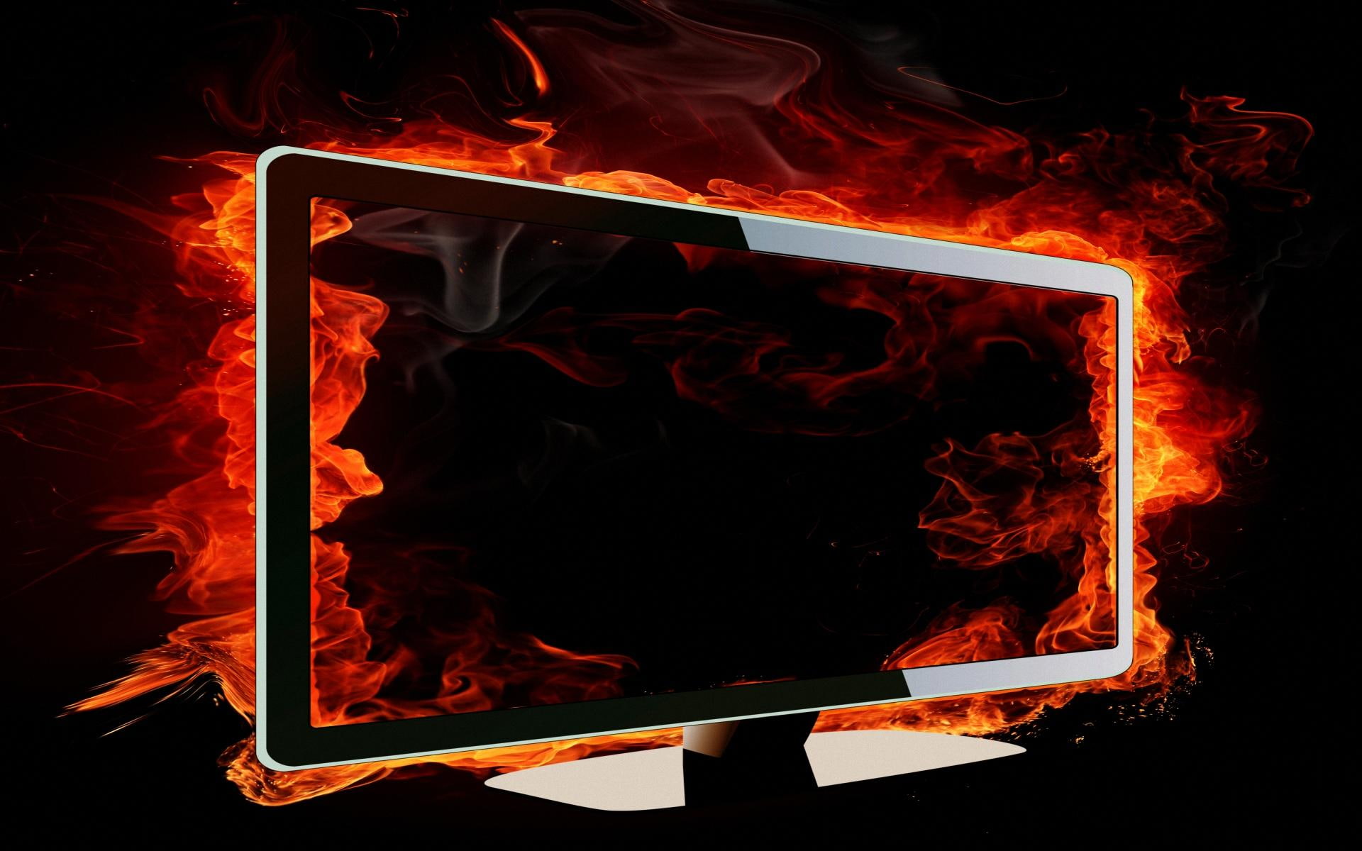 Hd-fire, abstract, television, plasma, 3d and abstract