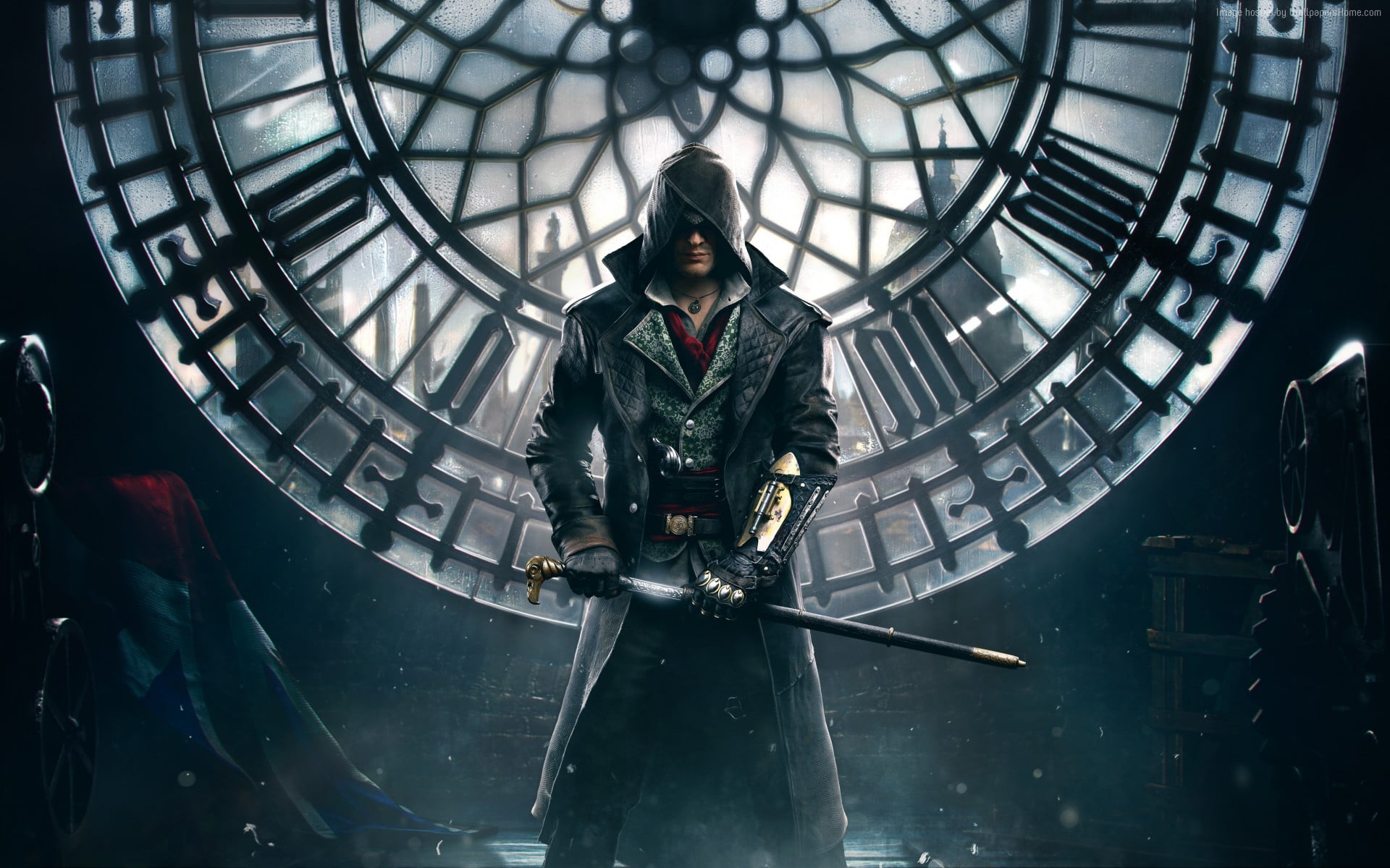 black and gray metal frame, Assassin's Creed Syndicate, one person