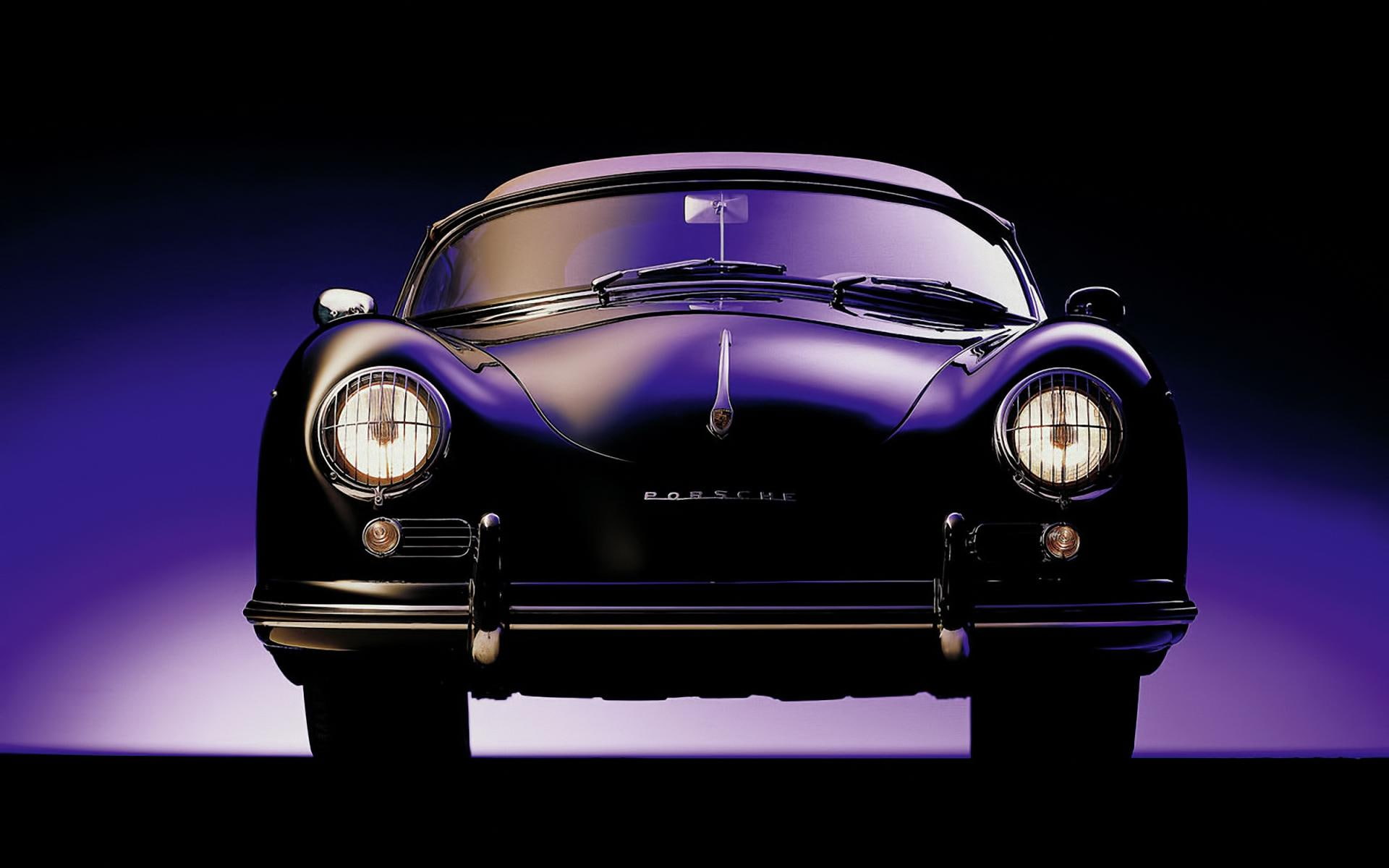 Porsche 356, black car, cars, 1920x1200