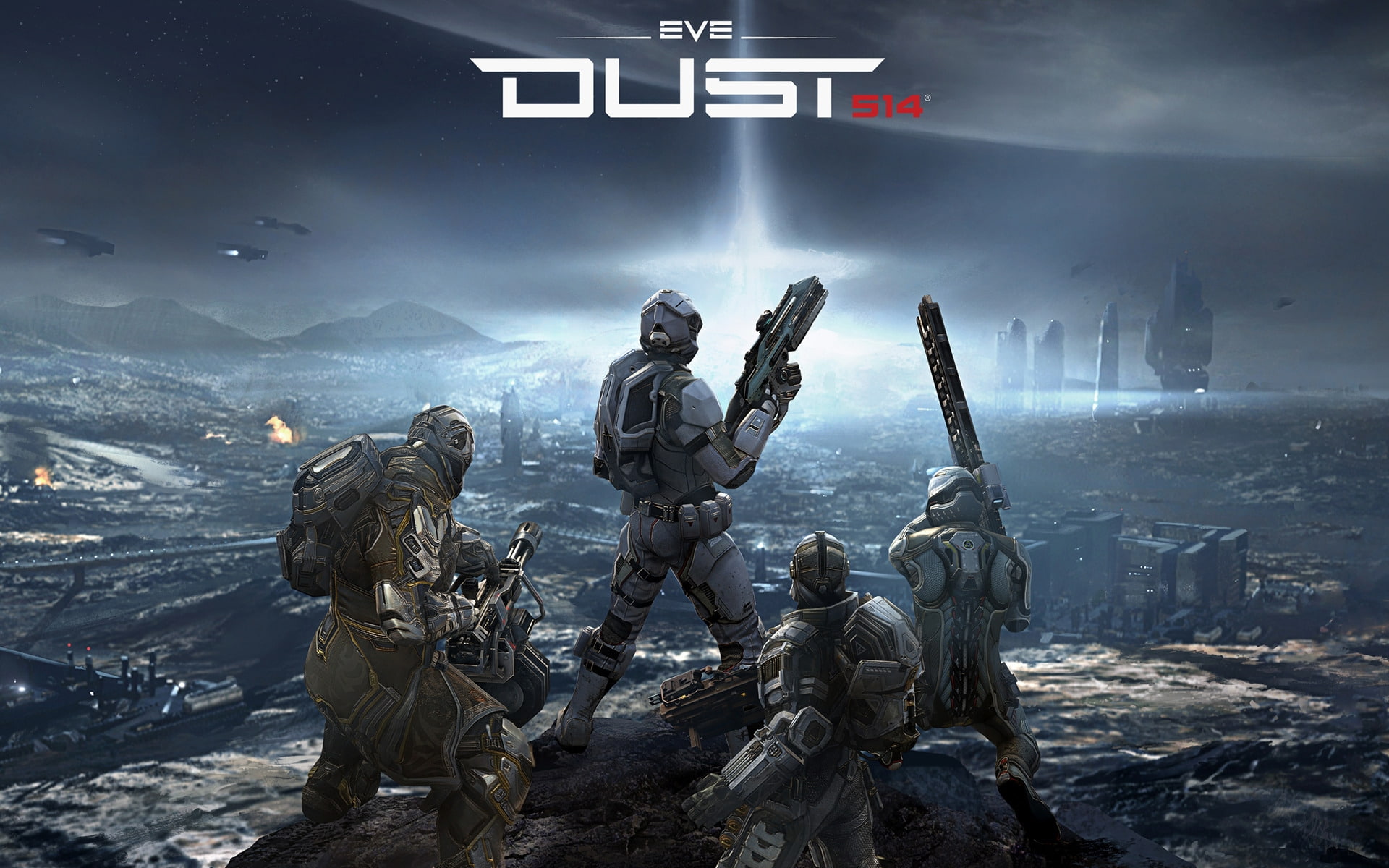 Eve Dust 514, eve dust illustration, fps, guns, multiplayer, future