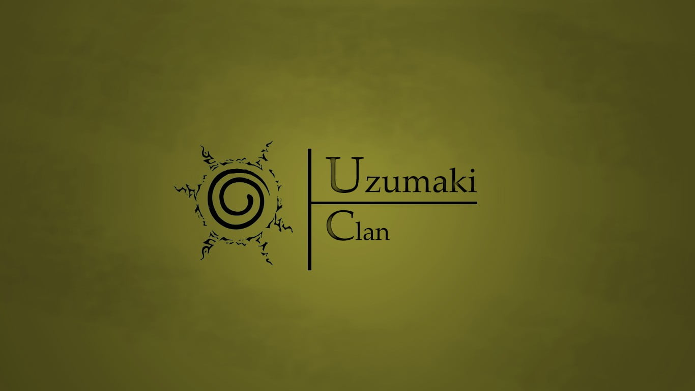 Uzumaki Clan poster, Naruto Shippuuden, minimalism, green background