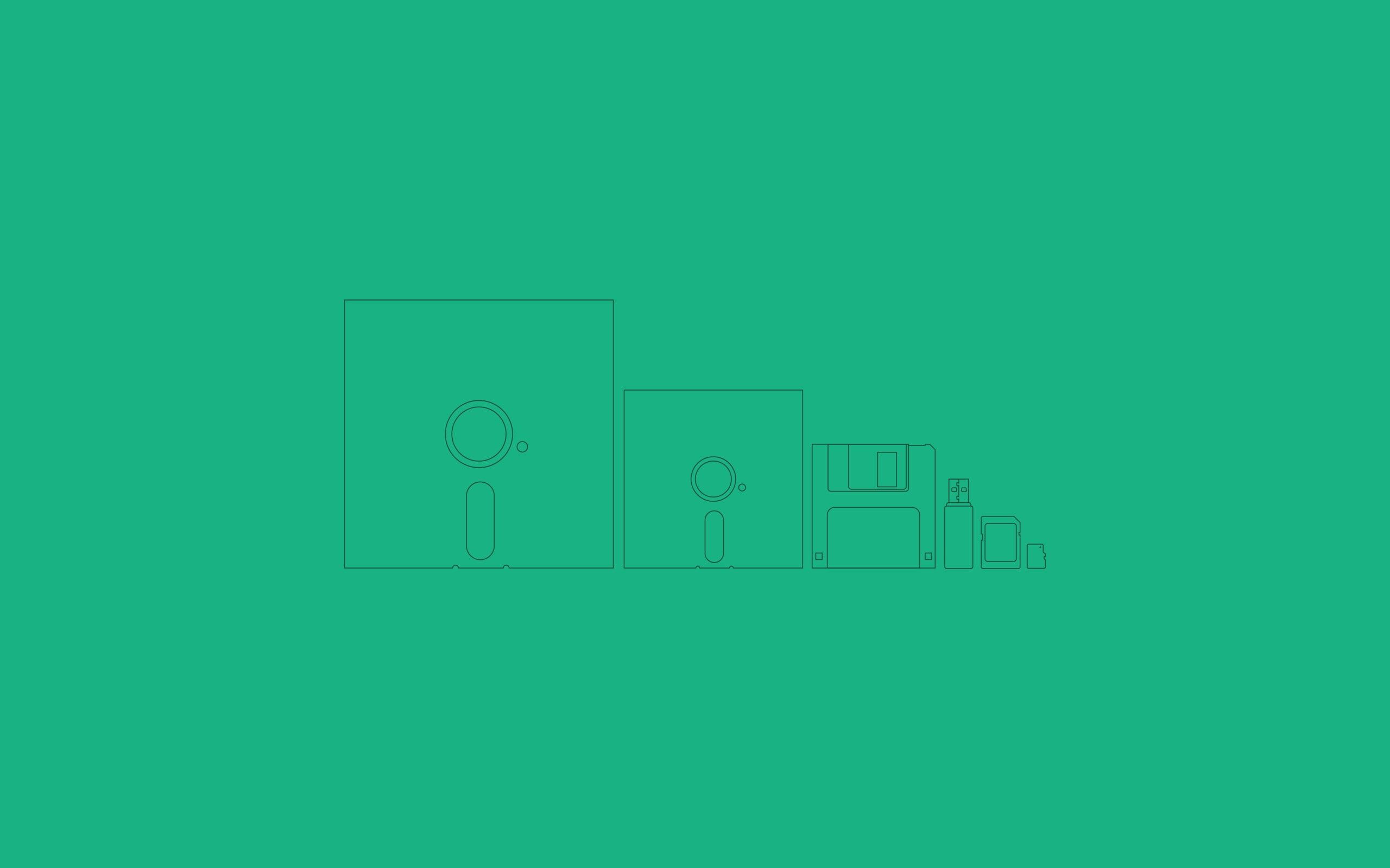 artwork, computer, Evolution, Floppy Disk, Green, minimalism