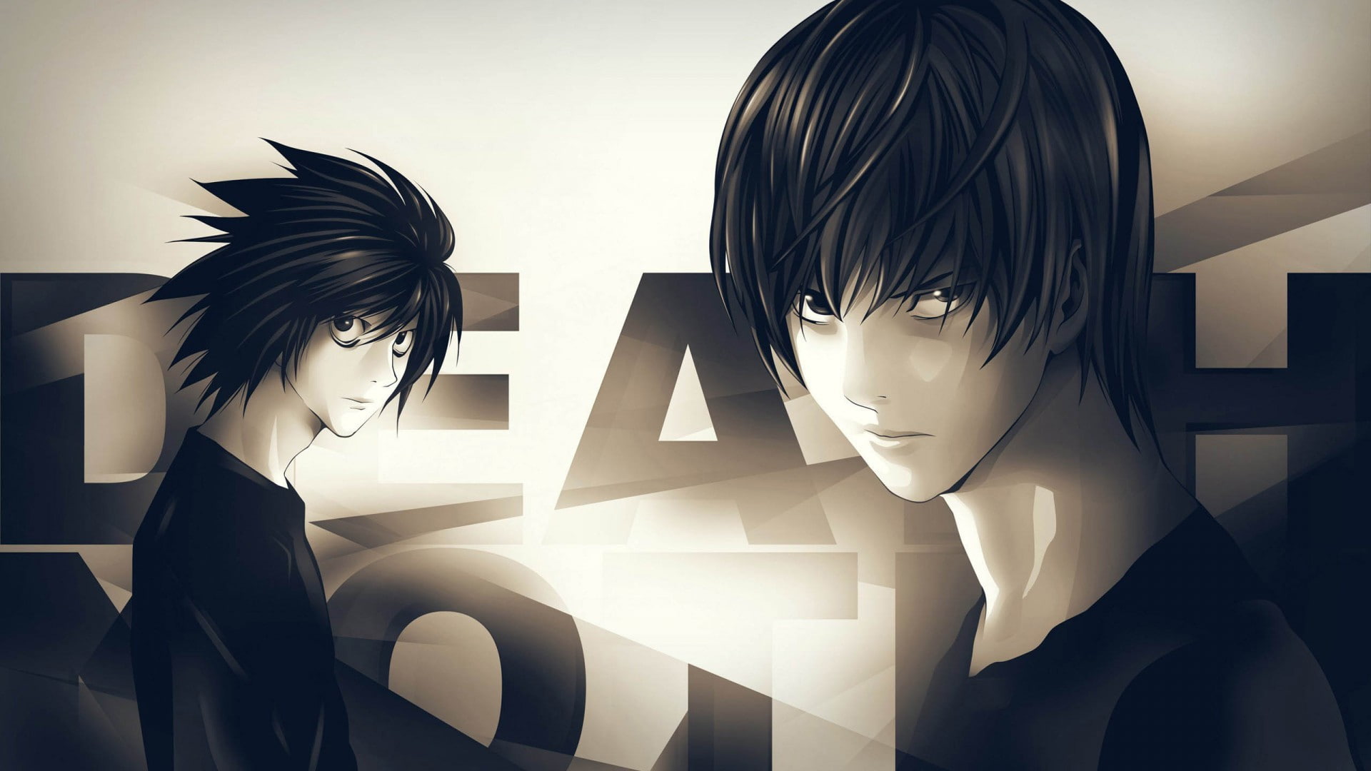 anime, Death Note, Lawliet L, Light Yagami