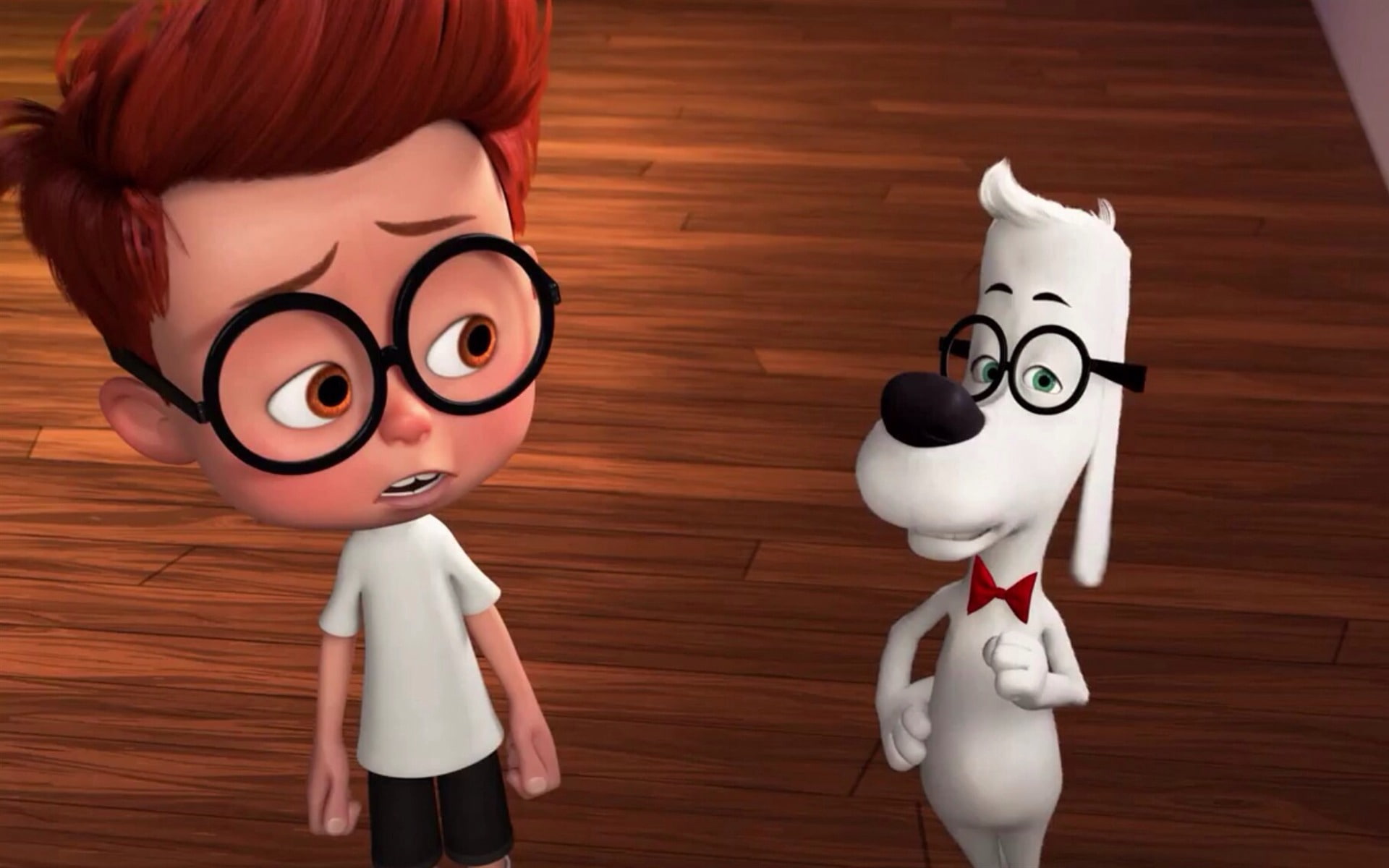 Mr Peabody And Sherman 2014 Movie HD Wallpaper 02, brown-haired boy cartoon illustration