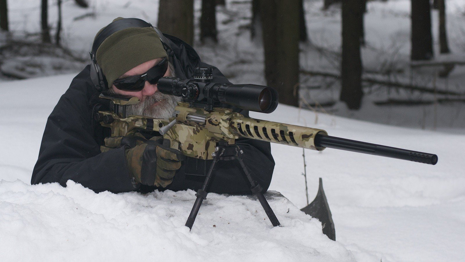 LobaevArms, Sniper Rifle, winter, cold temperature, snow, weapon