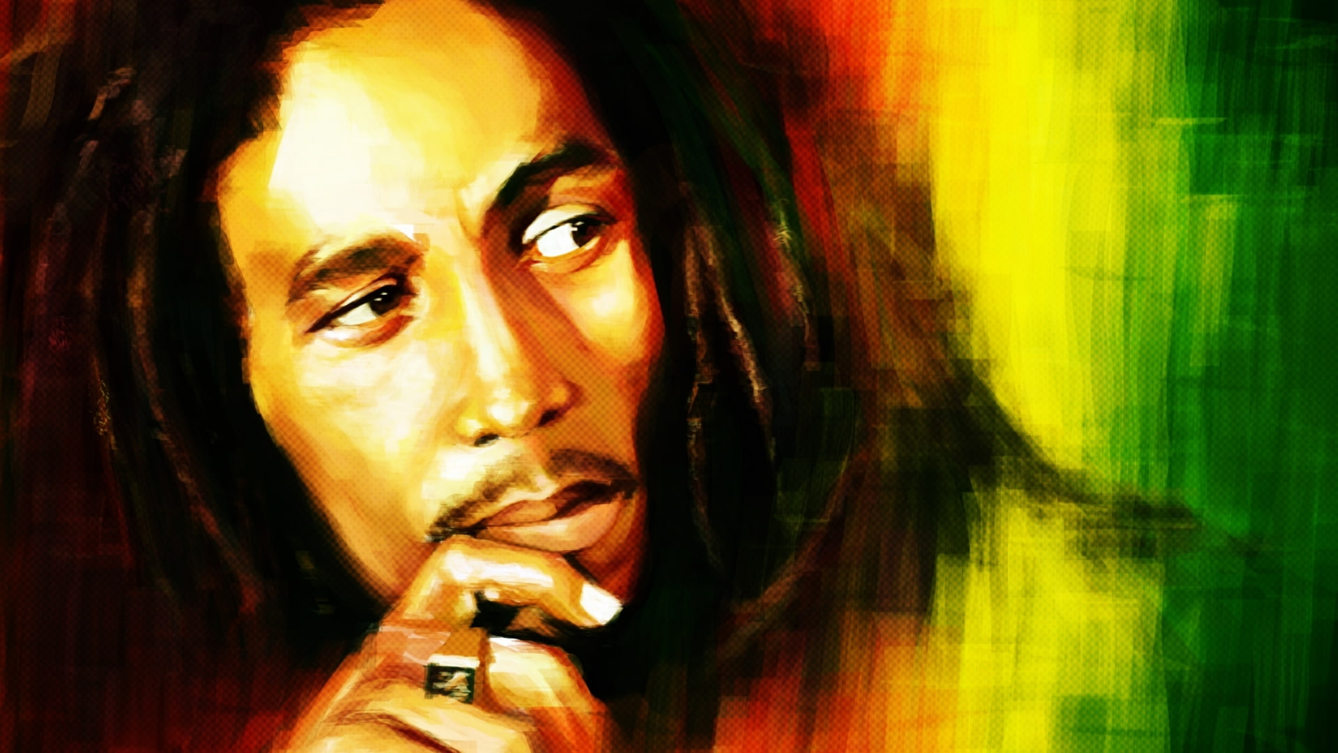Bob Marley, one person, portrait, headshot, indoors, close-up