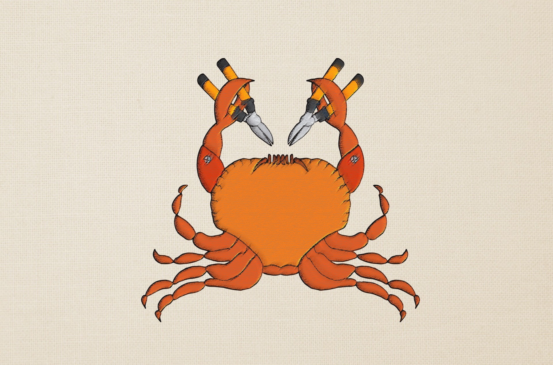 artwork, crabs