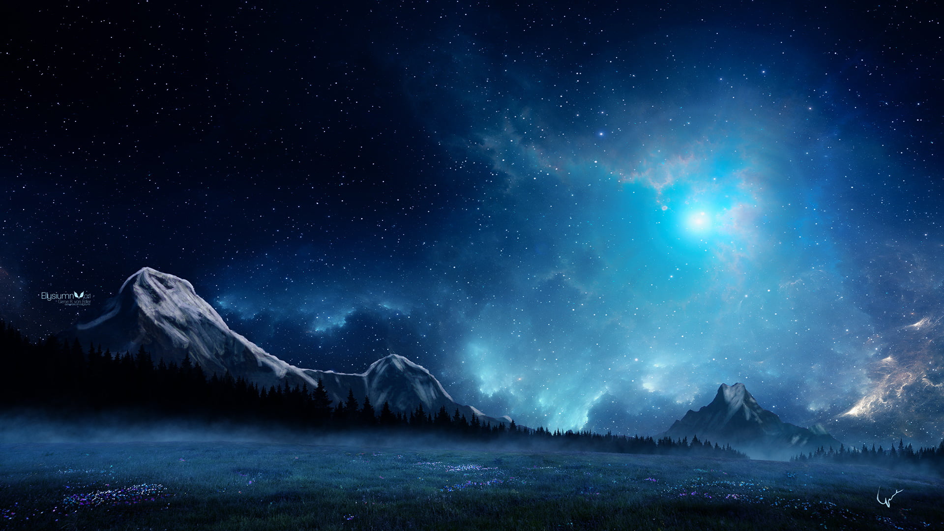 Free download | HD wallpaper: Ellysiumn, space art, digital art ...